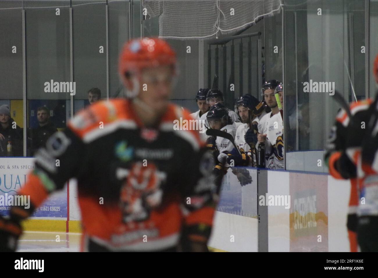 Lokales Eishockeyspiel Stockfoto