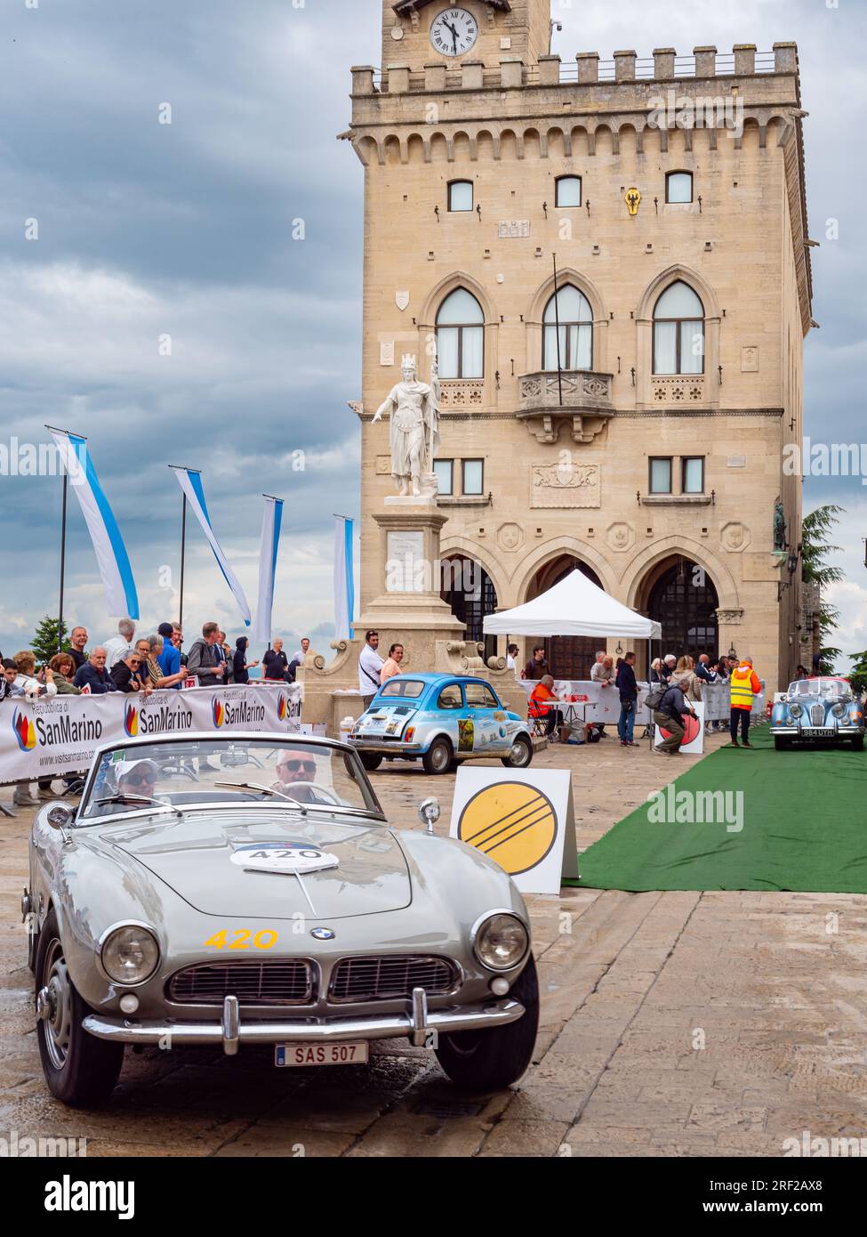 1957 B.M.W. 507, Mille Miglia 2023, day2 in San Marino Stockfoto