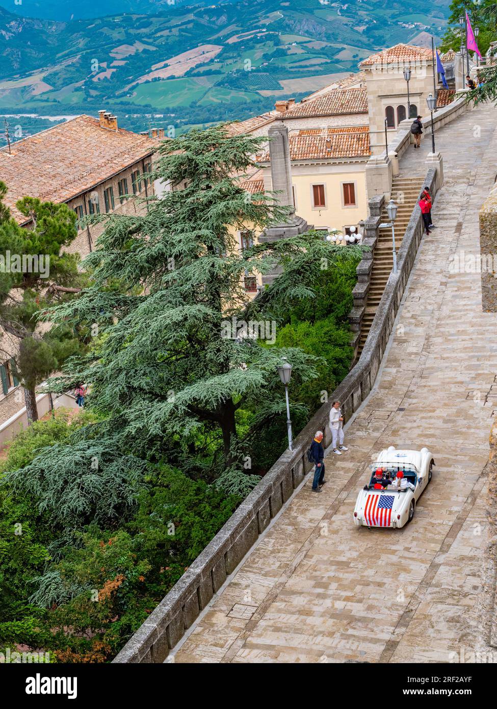 1956 TRIUMPH TR 3 SPORT, Mille Miglia 2023, day2 in San Marino Stockfoto