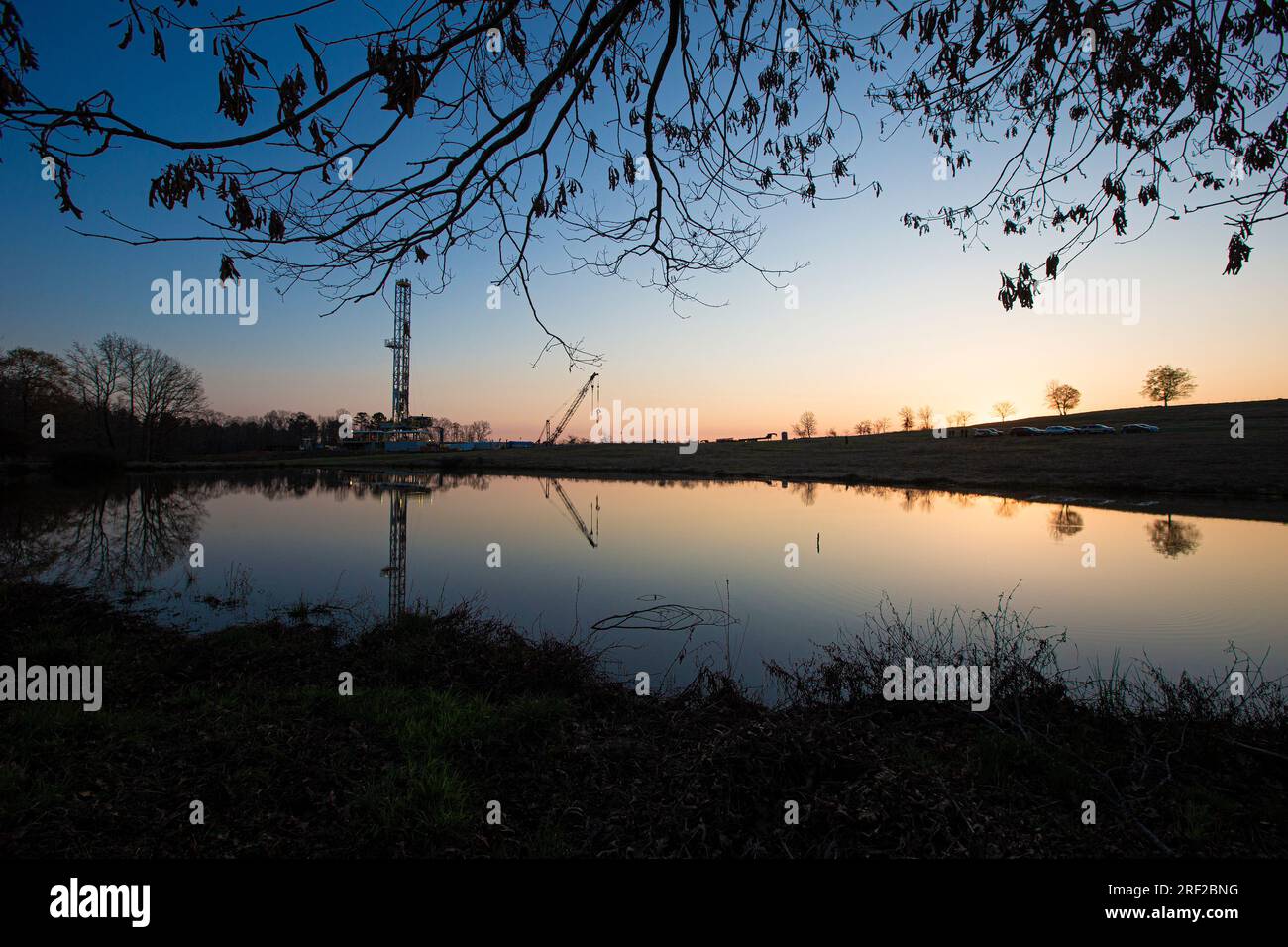 North Texas Drilling Stockfoto