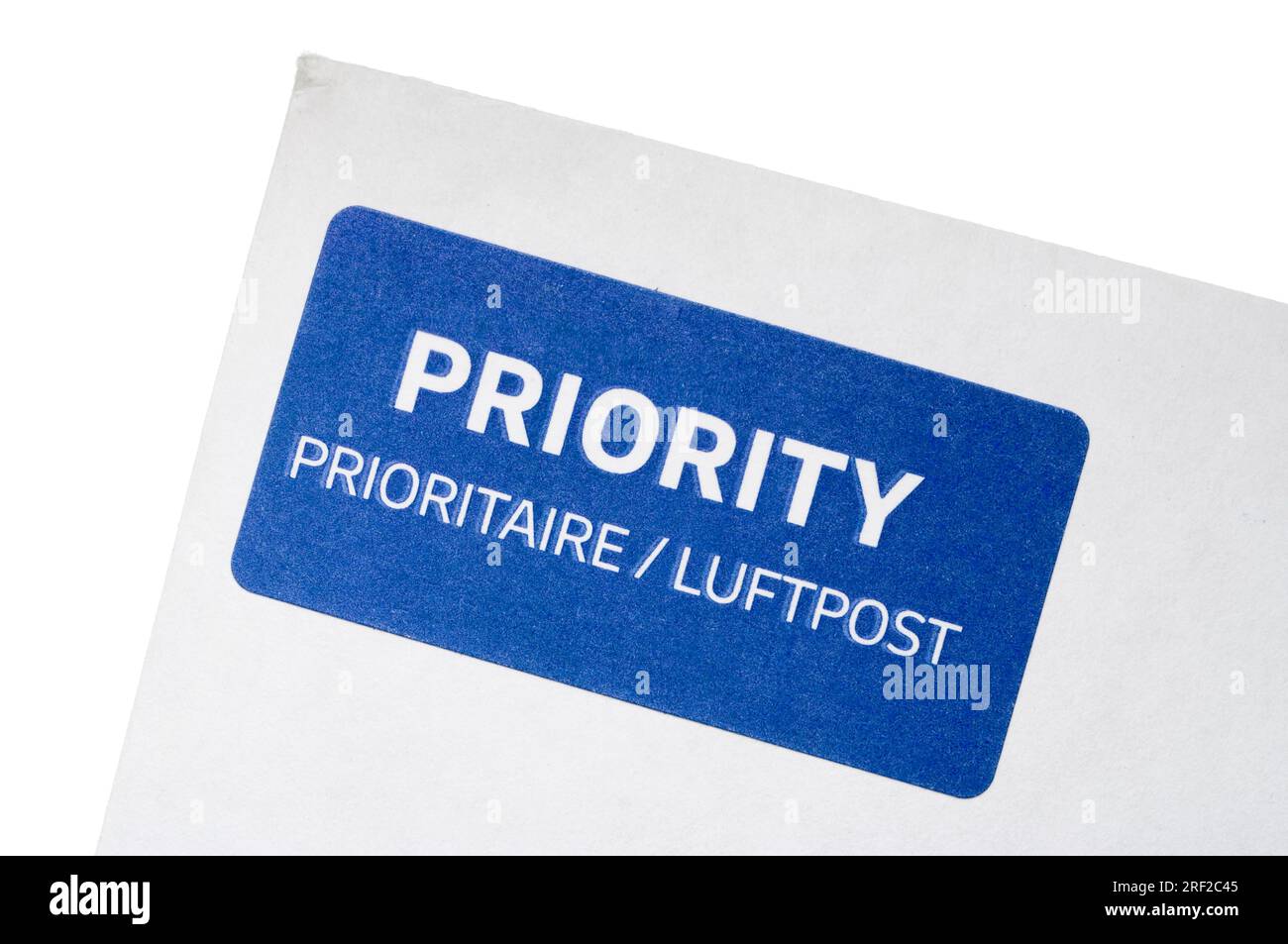 Deutsches Luftpostetikett Stockfoto