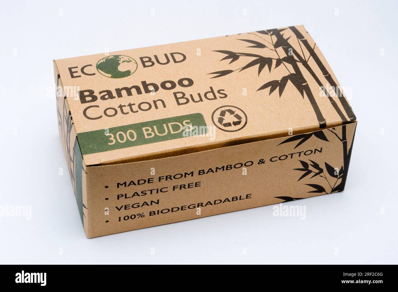 Eco Bud Bambus Wattestäbchen Stockfoto