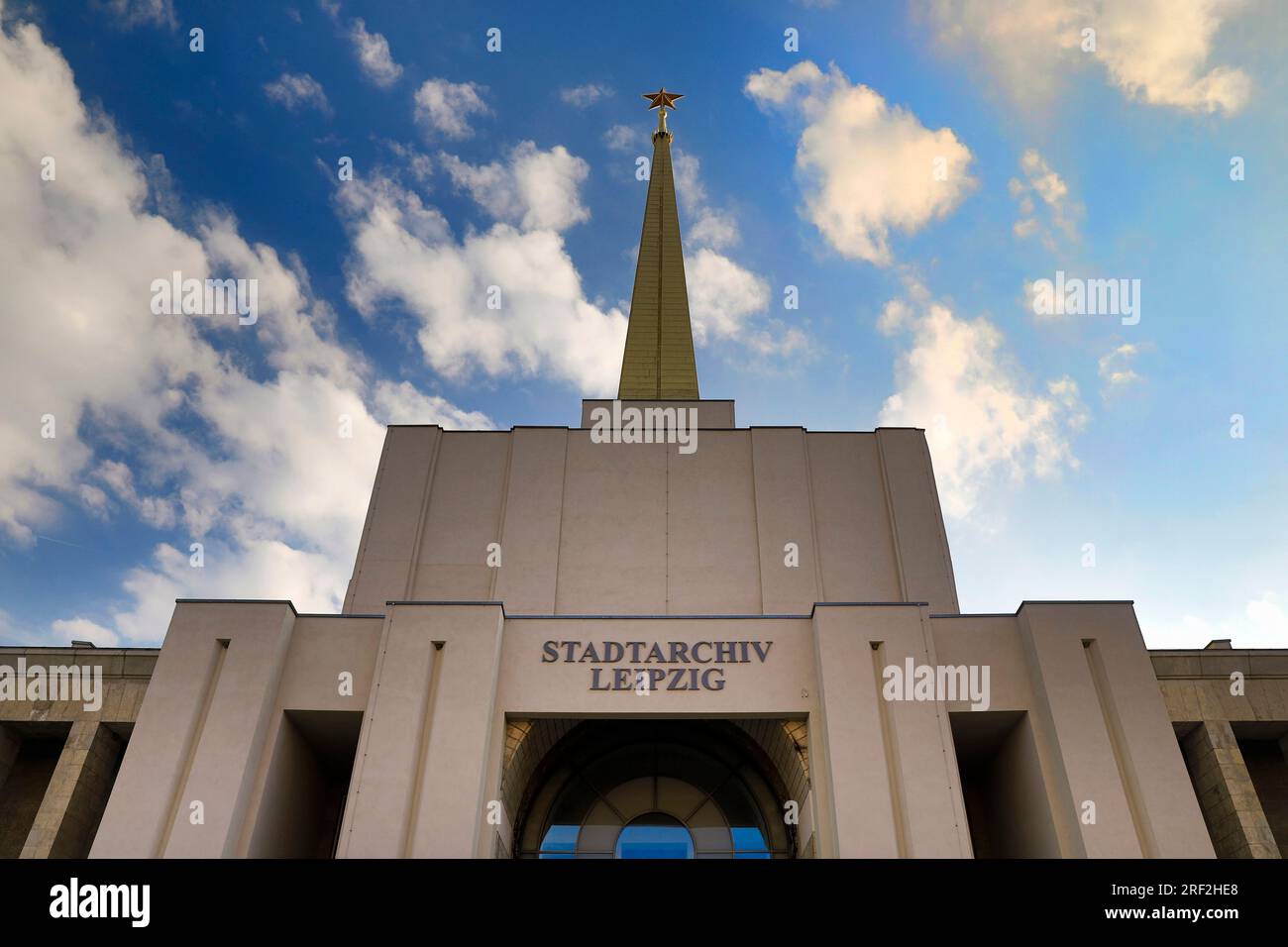 Leipziger Stadtarchiv im ehemaligen Sowjetpavillon, Deutschland, Sachsen, Leipzig Stockfoto