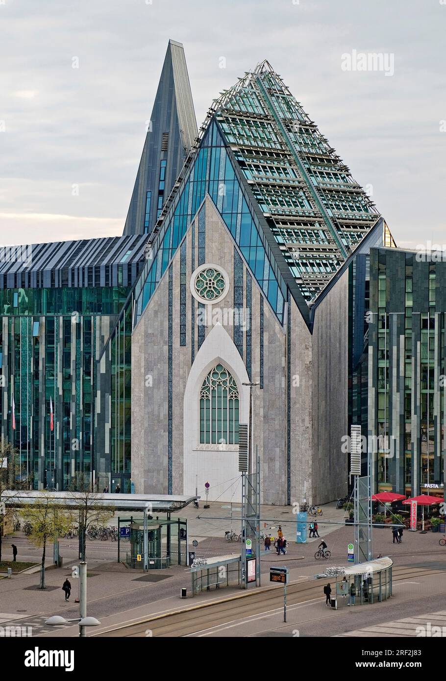 Neues Augusteum, Hauptgebäude der Universität Leipzig, Deutschland, Sachsen, Leipzig Stockfoto