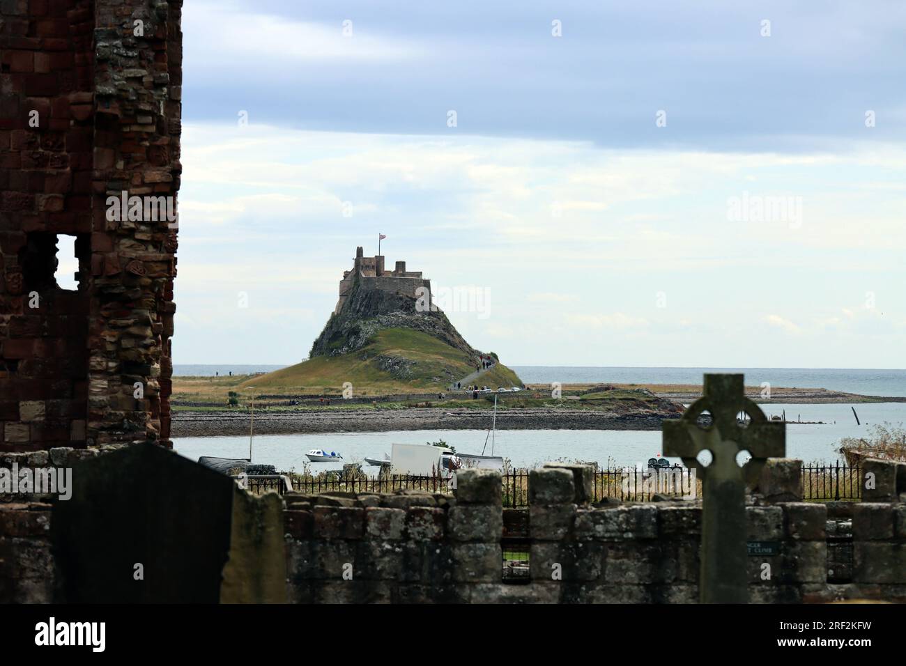 Lindisfarne Schloß Stockfoto