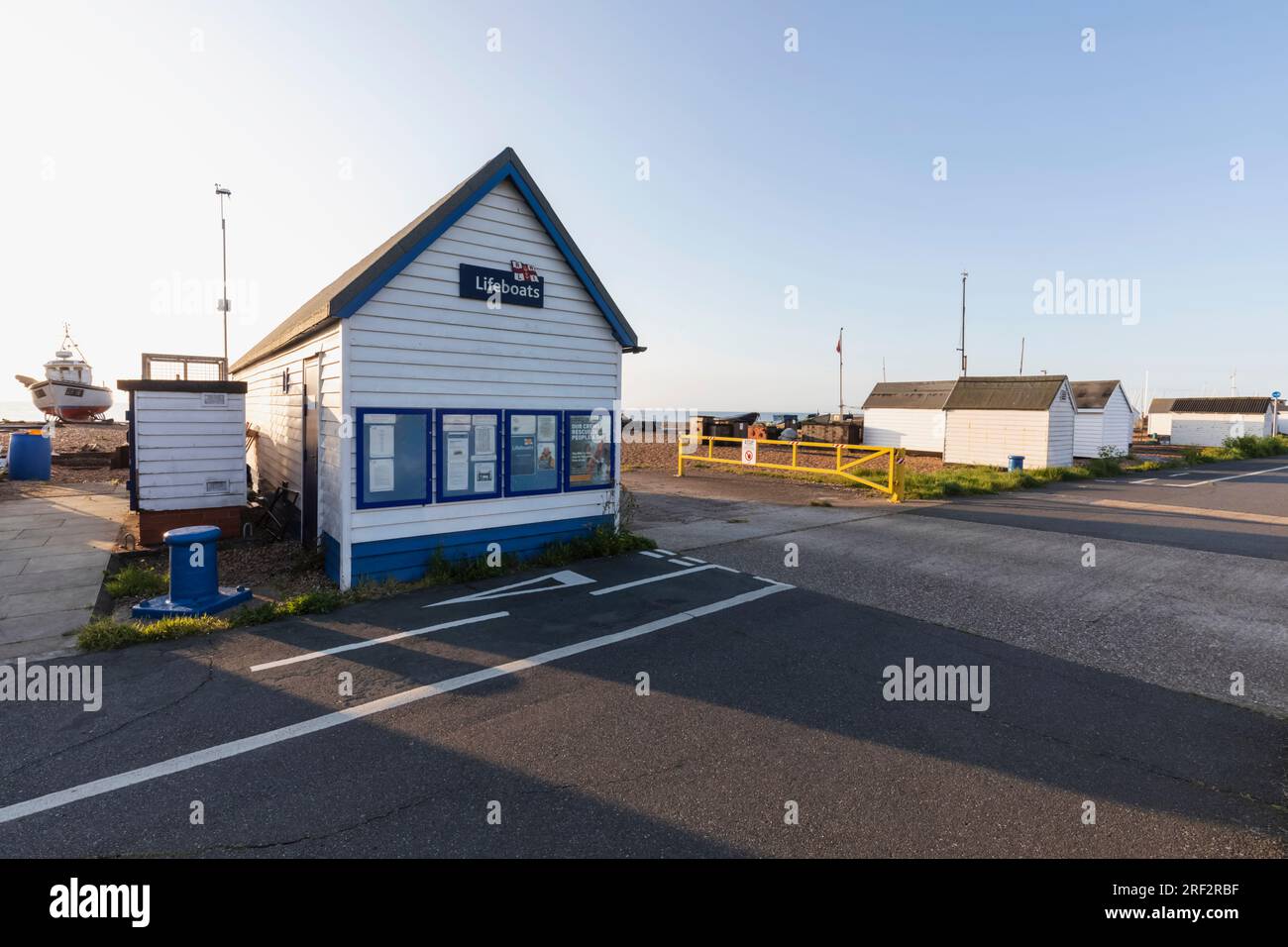 England, Kent, Deal, Deal Beach und Rettungsboote Station Stockfoto