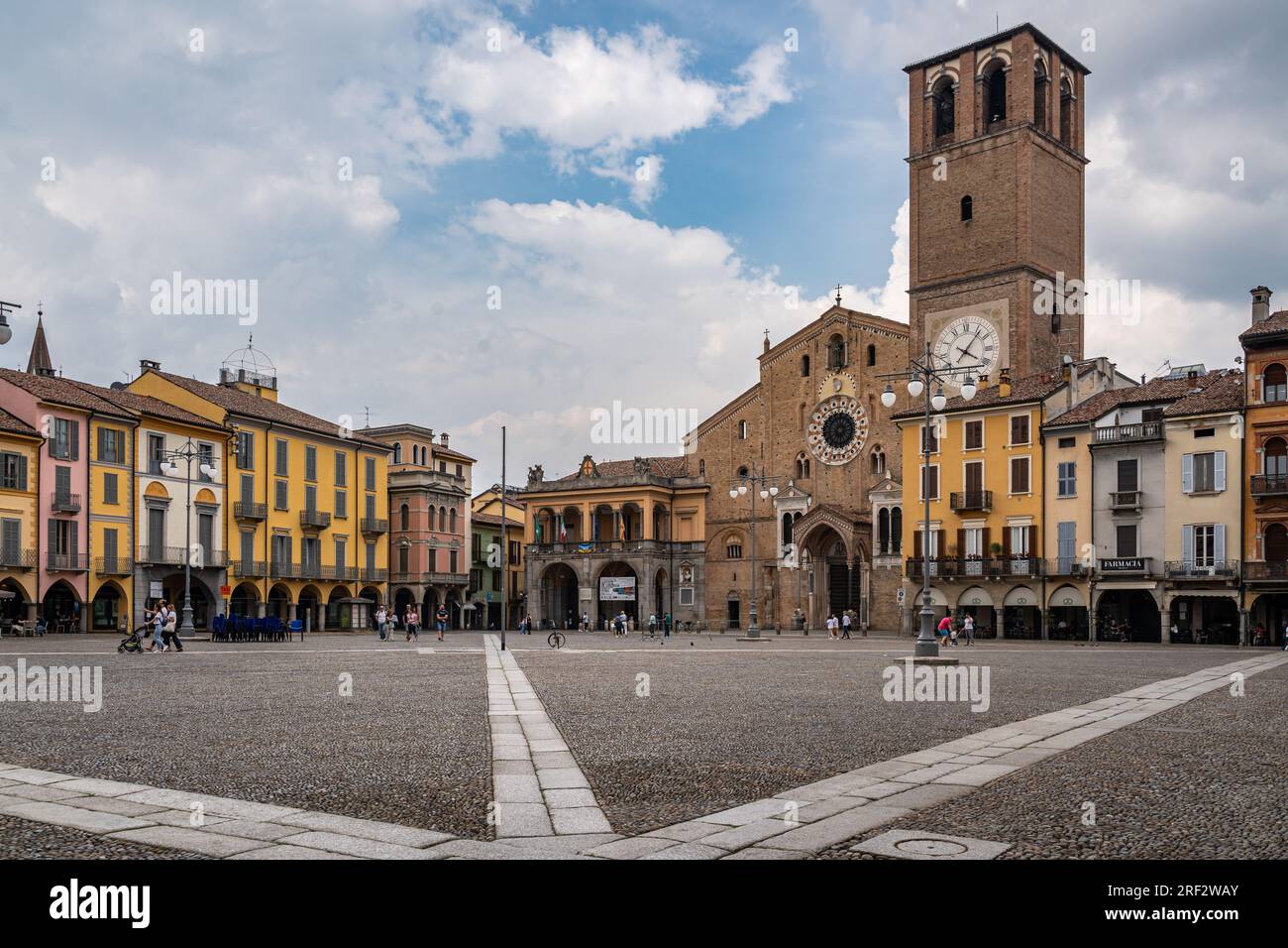 Kathedrale von Lodi und Vittoria-Platz, gilt als einer der schönsten Plätze in Italien, Lombardei Stockfoto