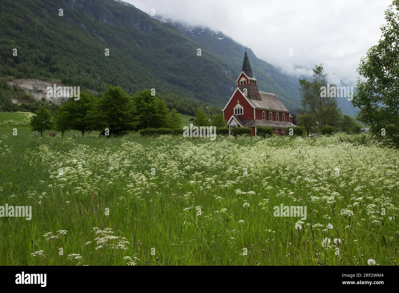 Alte Neue Kirche, Norwegen Stockfoto