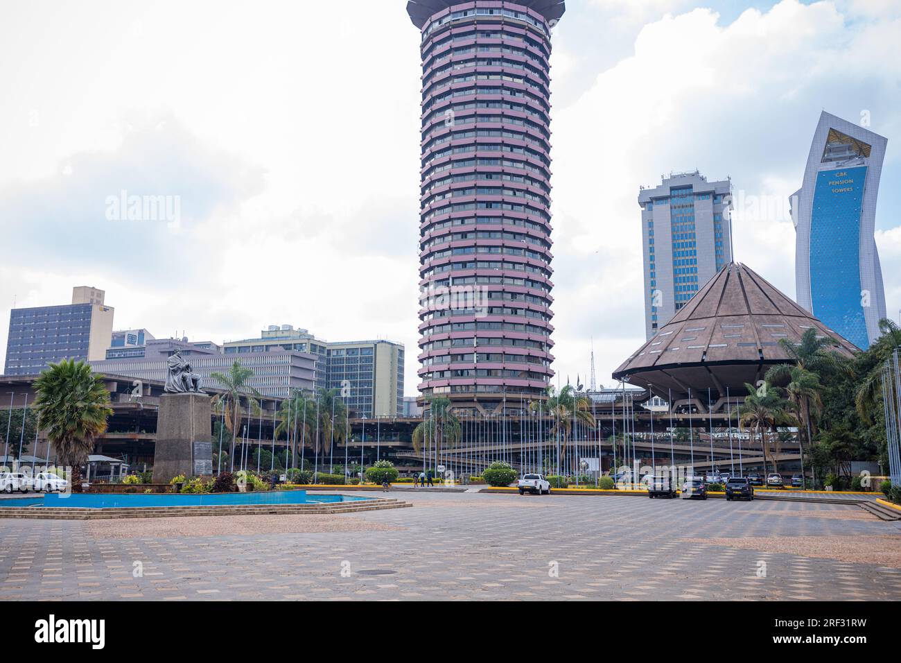 Stadtlandschaften Skyline Wolkenkratzer Nairobi City Kenias Hauptstadt Ostafrika Nairobi ist die Hauptstadt der Republik Kenia und eine der Hauptstädte Stockfoto