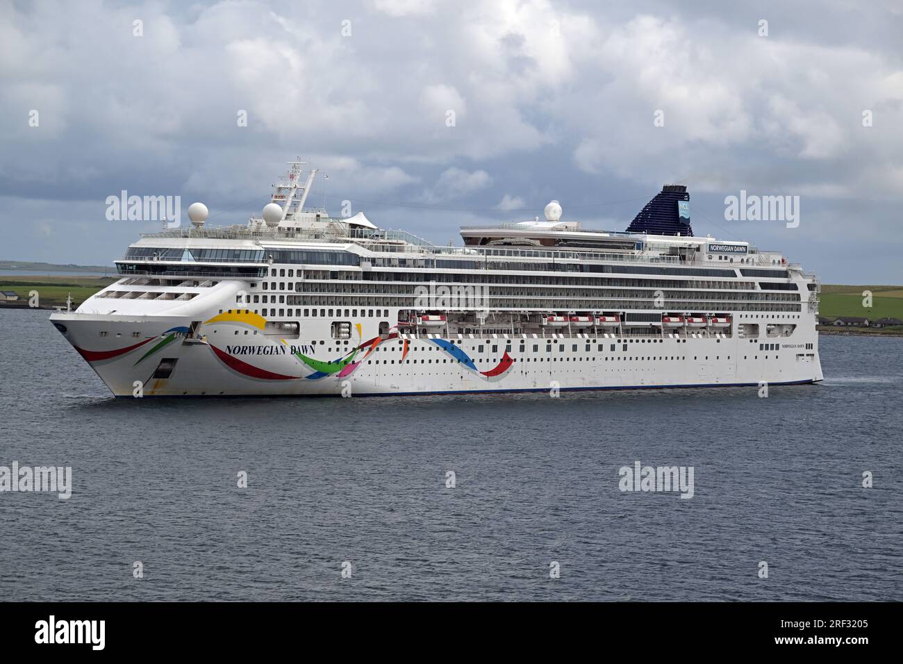 Das norwegische Kreuzfahrtschiff der Morgenröte Stockfoto