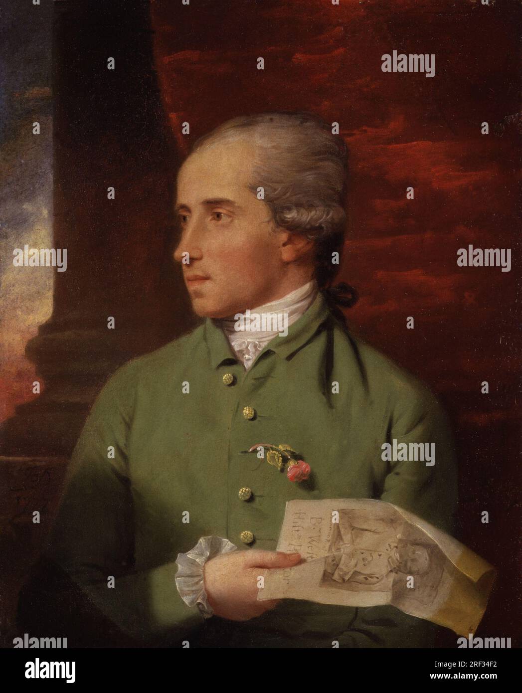 Benjamin West 1777 von John Downman Stockfoto