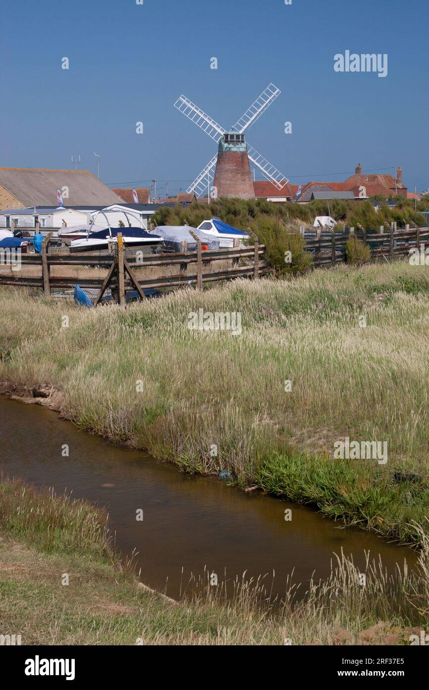 Medmerry Mill, Selsey, West Sussex, England Stockfoto