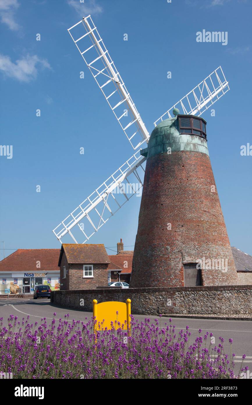 Medmerry Mill, Selsey, West Sussex, England Stockfoto