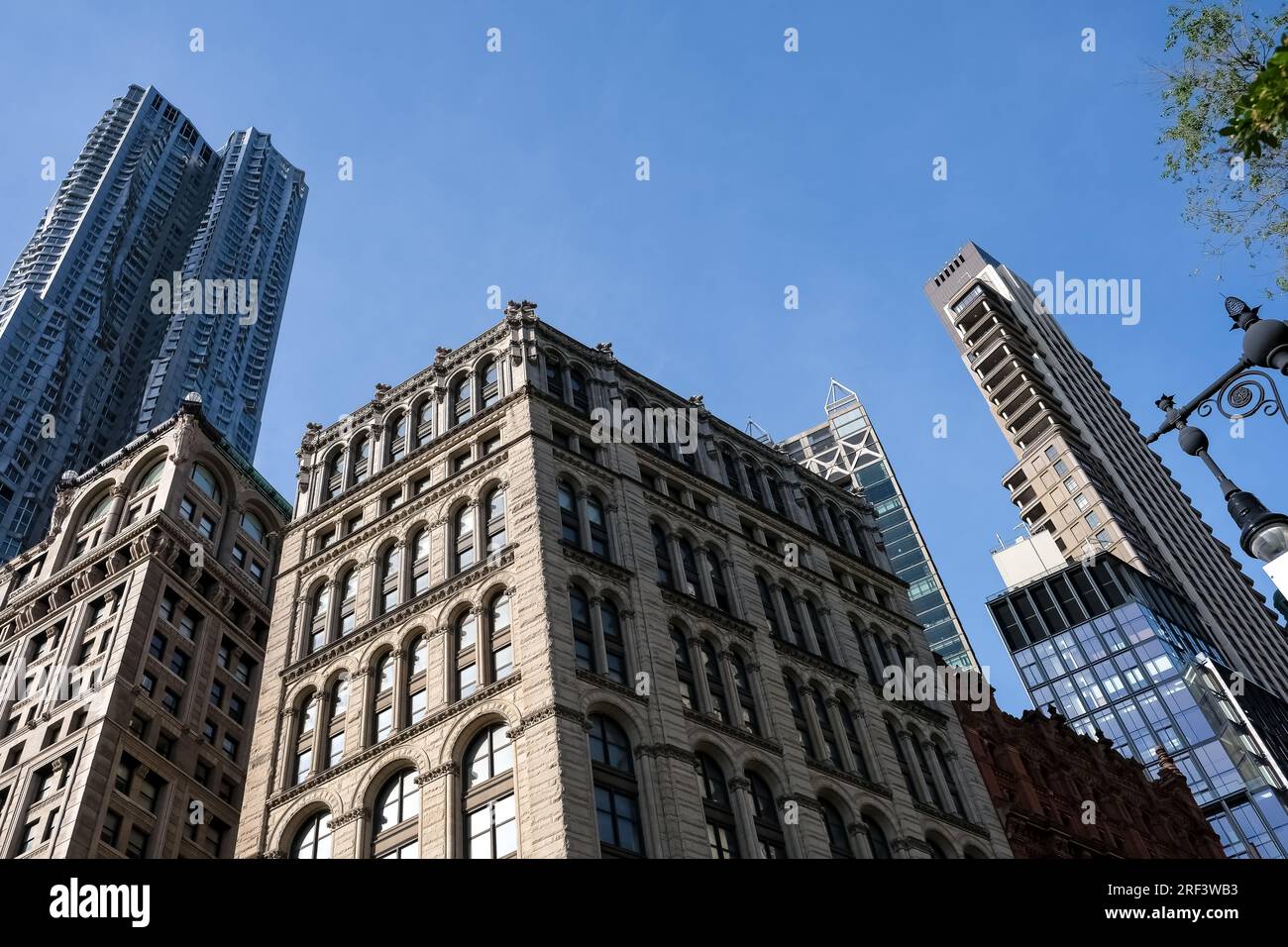 Blick auf Lower Manhattan, den südlichsten Teil von Manhattan, den zentralen Bezirk für Geschäfte, Kultur und Regierung in New York City Stockfoto Blick auf Lower Manhattan, den südlichsten Teil von Manhattan, den zentralen Bezirk für Geschäfte, Kultur und Regierung in New York City Stockfoto