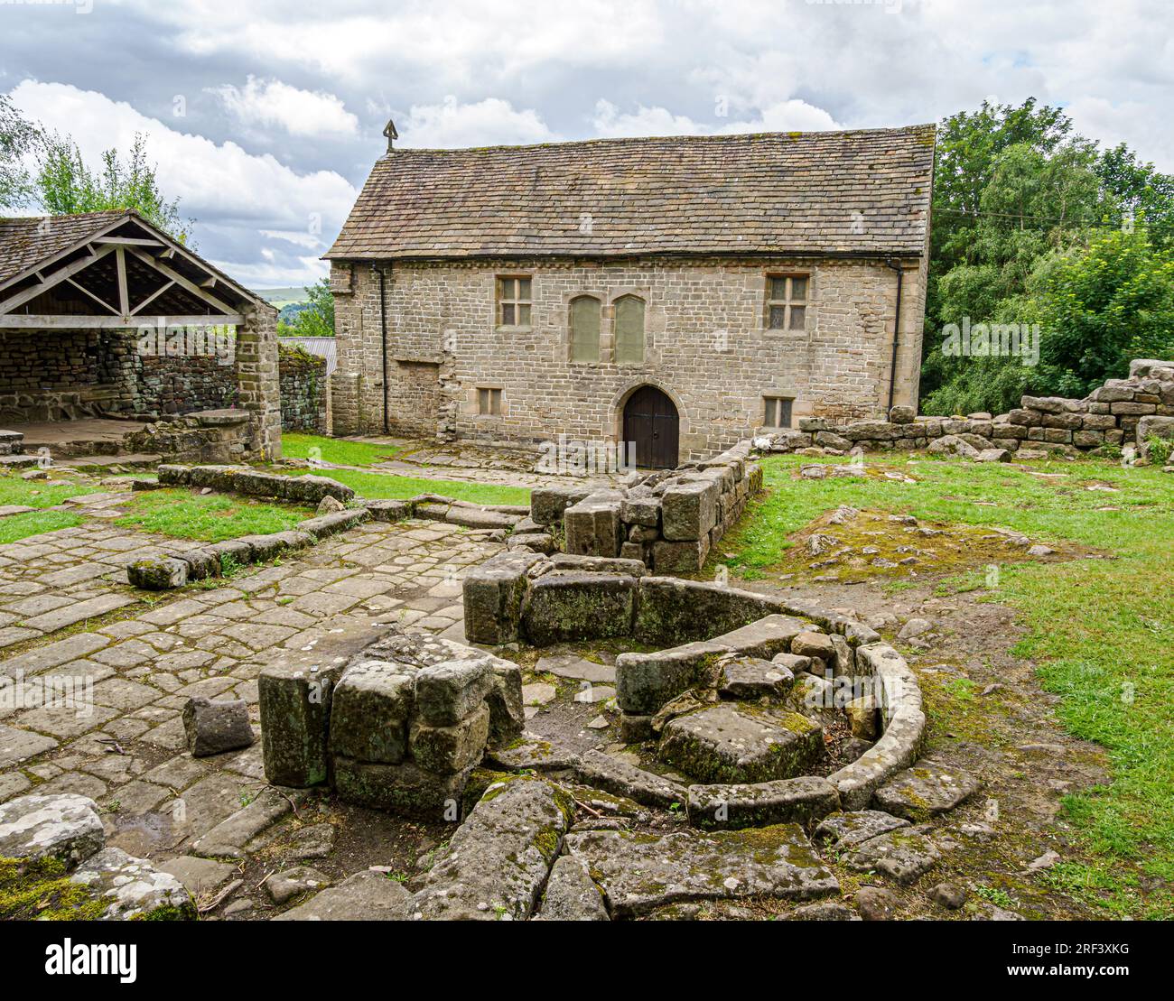 Padley Chapel an der Stelle der Überreste der Padley Hall in der Nähe von Grindleford im Derbyshire Peak District UK Stockfoto