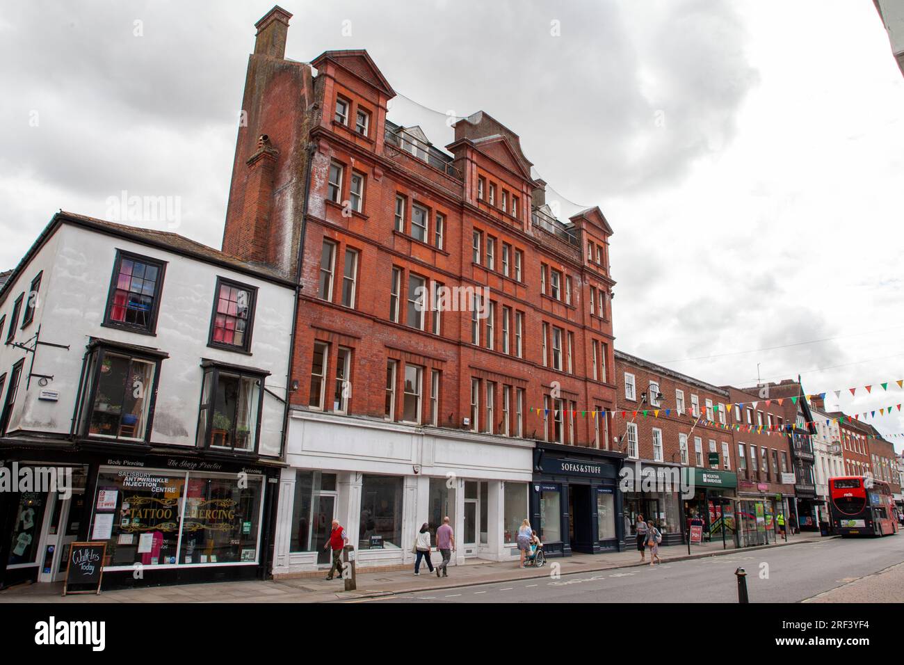 New Canal Street, Salisbury, Wiltshire, Stockfoto