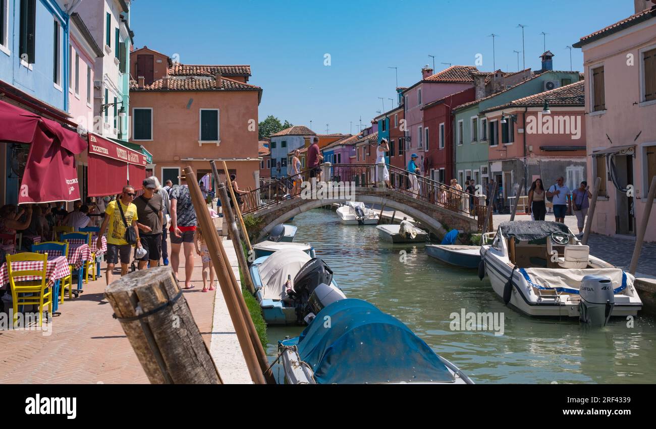Burano, venezianische Lagune, Italien Stockfoto