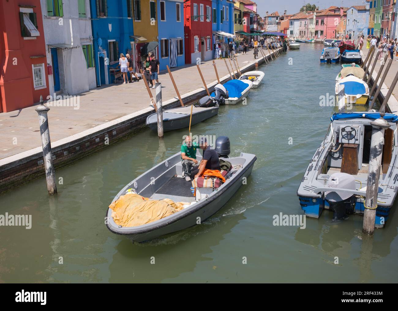 Burano, venezianische Lagune, Italien Stockfoto