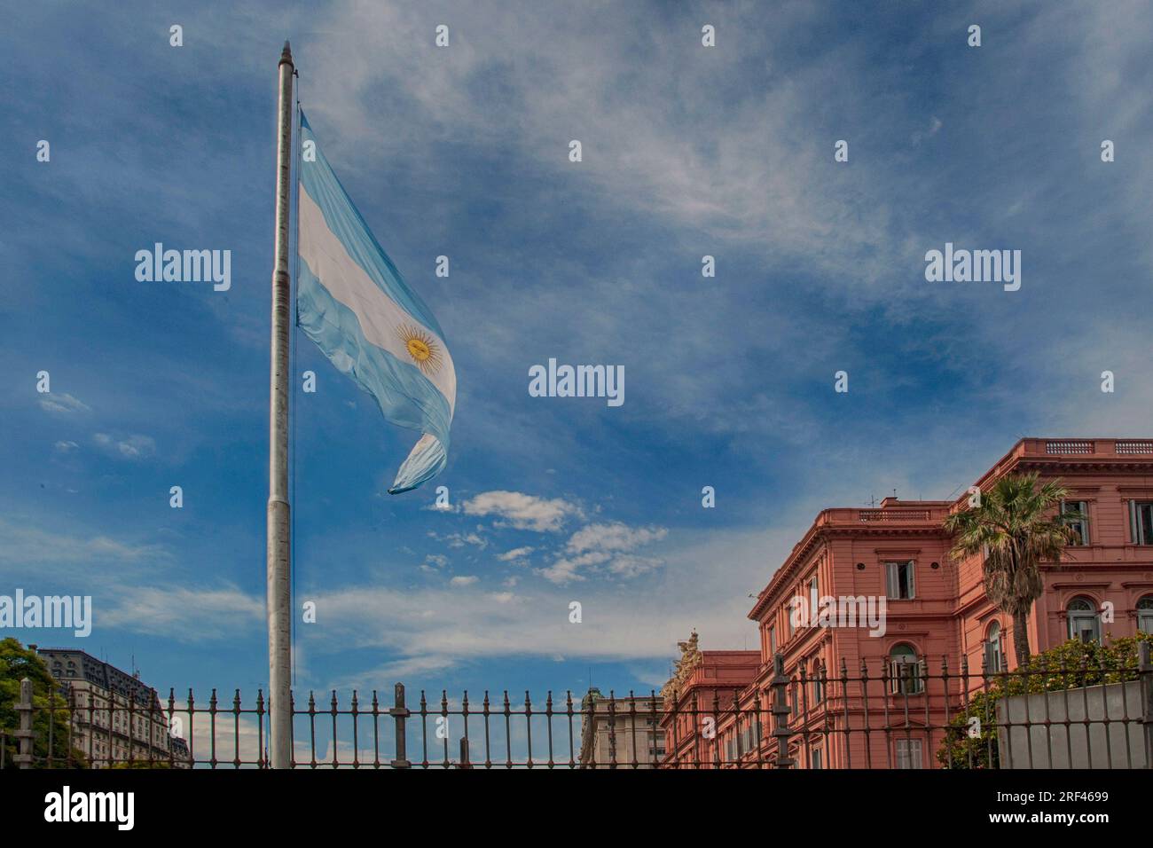 Argentinische Flagge im Kongresspalast in Buenos Aires Stockfoto