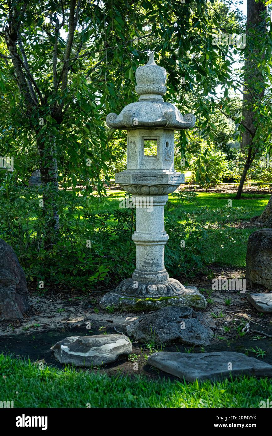 Japanischer Garten im Micke Grove Park, Kalifornien Stockfoto