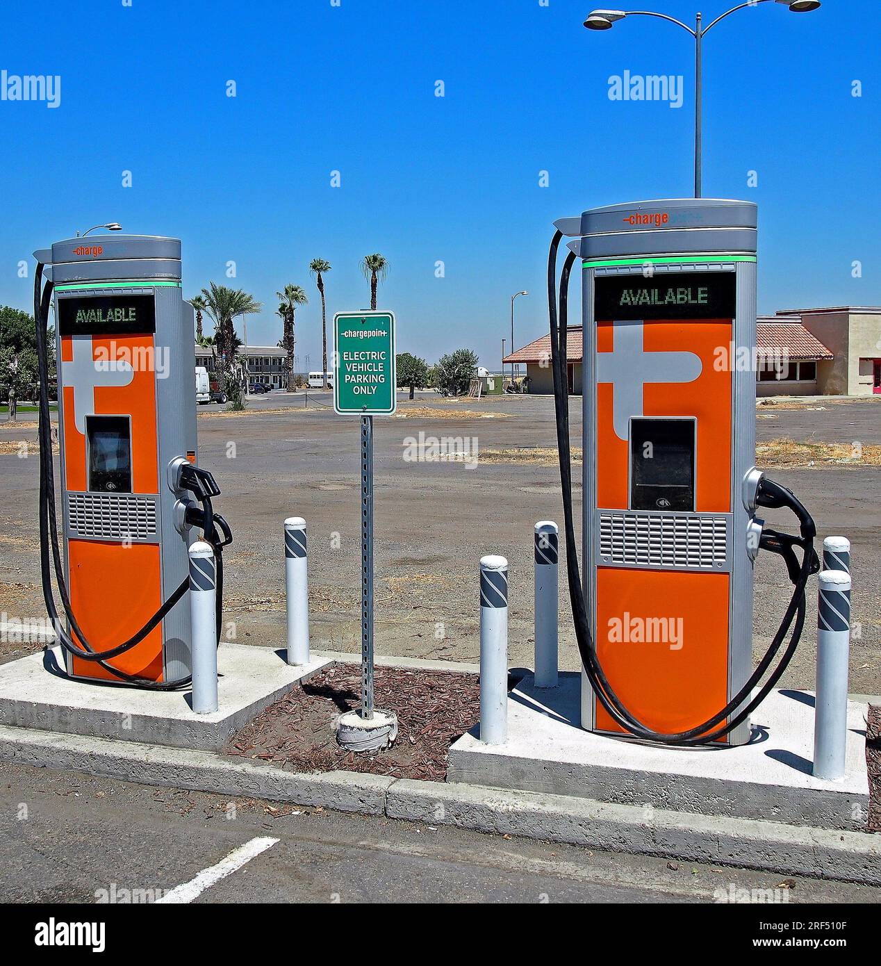 Ladestation für Elektrofahrzeuge ChargePoint in Kalifornien Stockfoto