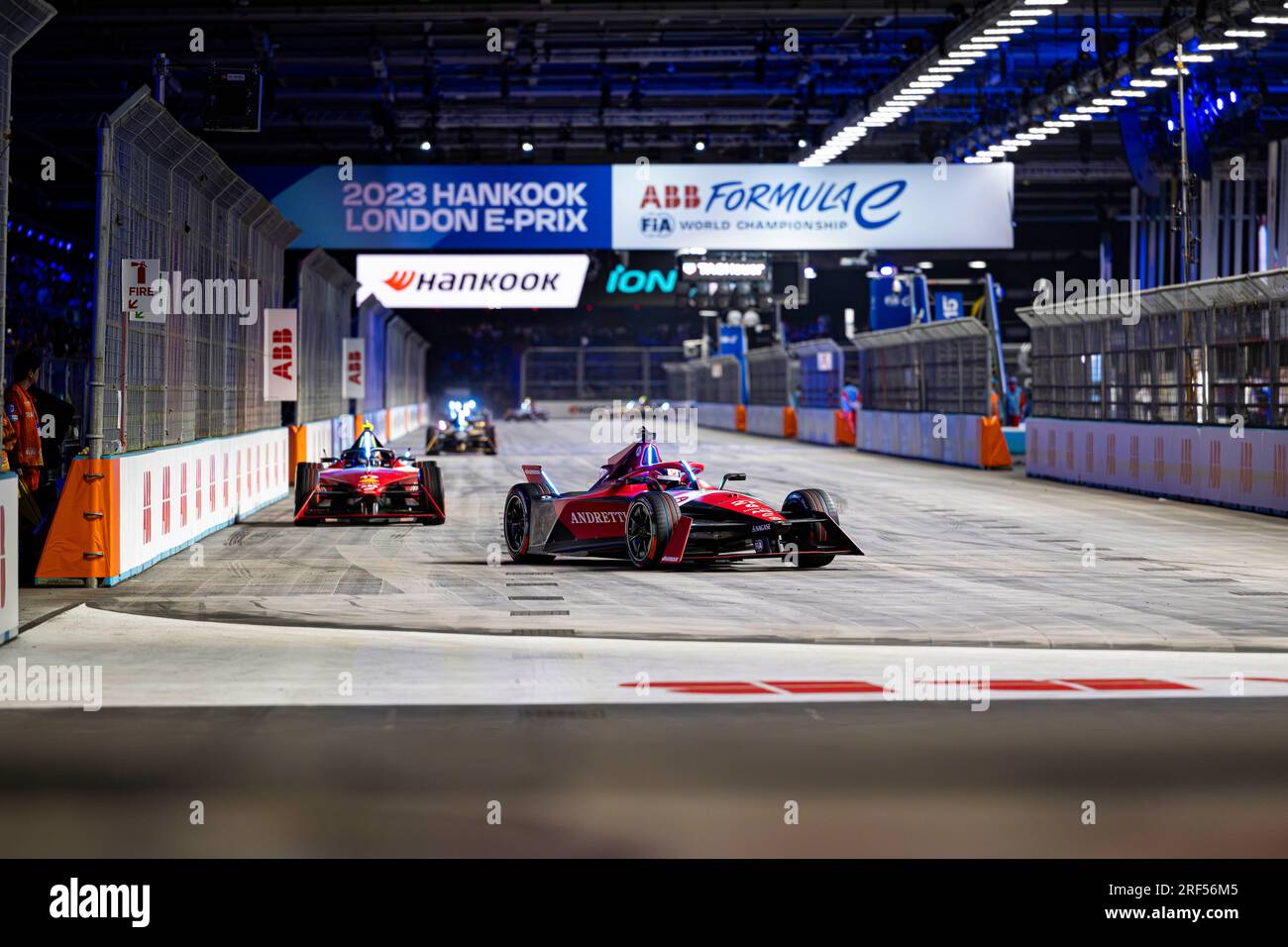 LONDON, VEREINIGTES KÖNIGREICH. 30. Juli 2023. Jake Dennis – Avalanche Andretti Formel E am Sonntagsrennen während des ABB FIA Formel E 2023 Hankook London E-Prix bei der Excel am Sonntag, den 30. Juli 2023 in LONDON, ENGLAND. Kredit: Taka G Wu/Alamy Live News Stockfoto