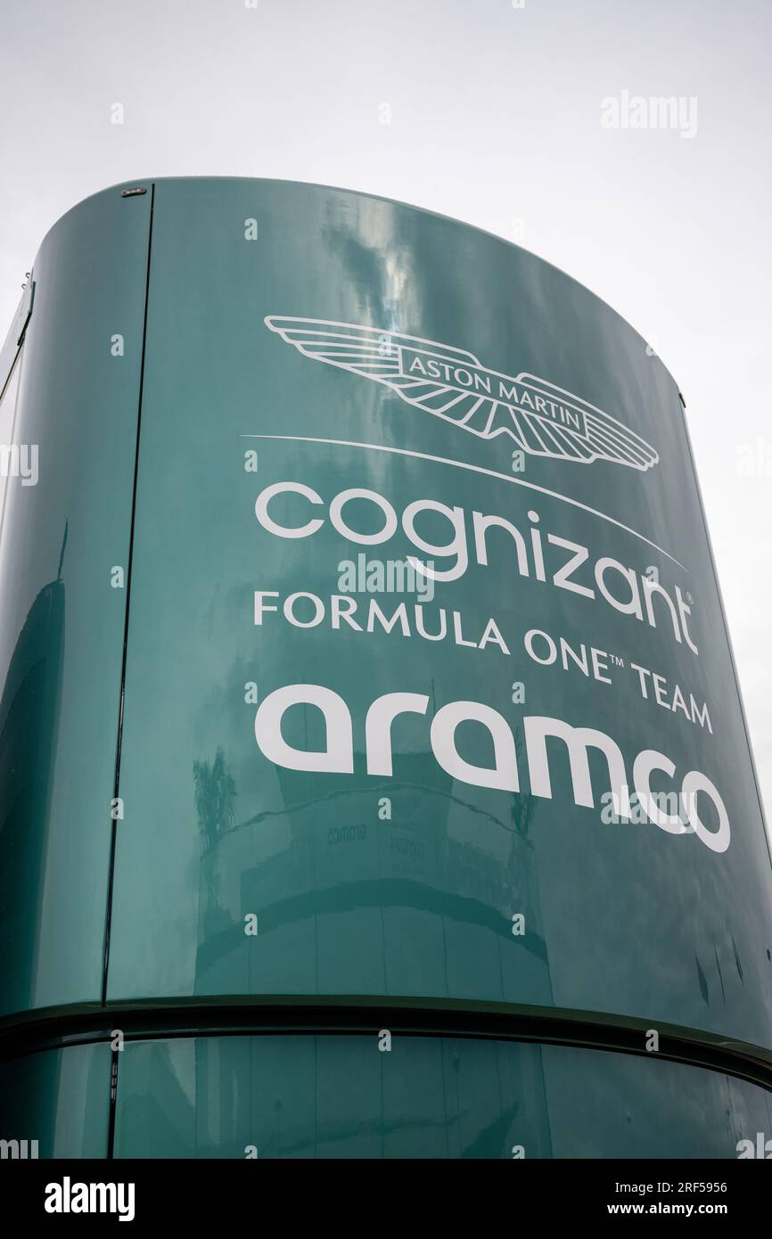Silverstone, Großbritannien - Freitag, 7. Juli 2023 - FORMEL 1 ARAMCO BRITISH GRAND PRIX 2023 - ASTON MARTIN F1 TEAM Stockfoto