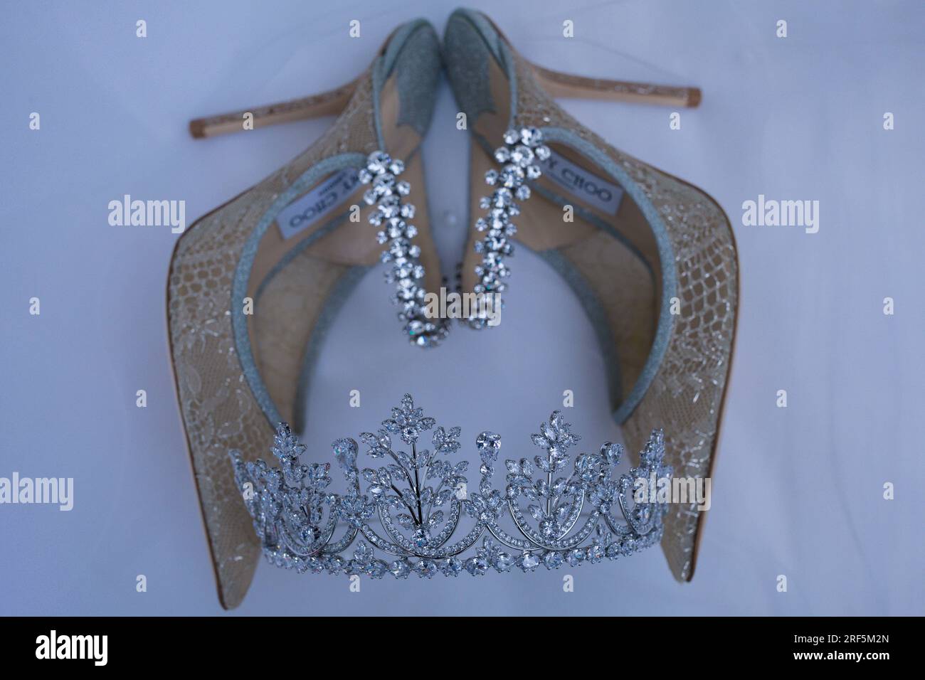 Hochzeit Braut Schuhe Details Textur schöne bunte modische kenianische Braut Accessoires in Nairobi City County Kenia Ostafrika Hochzeiten C Stockfoto