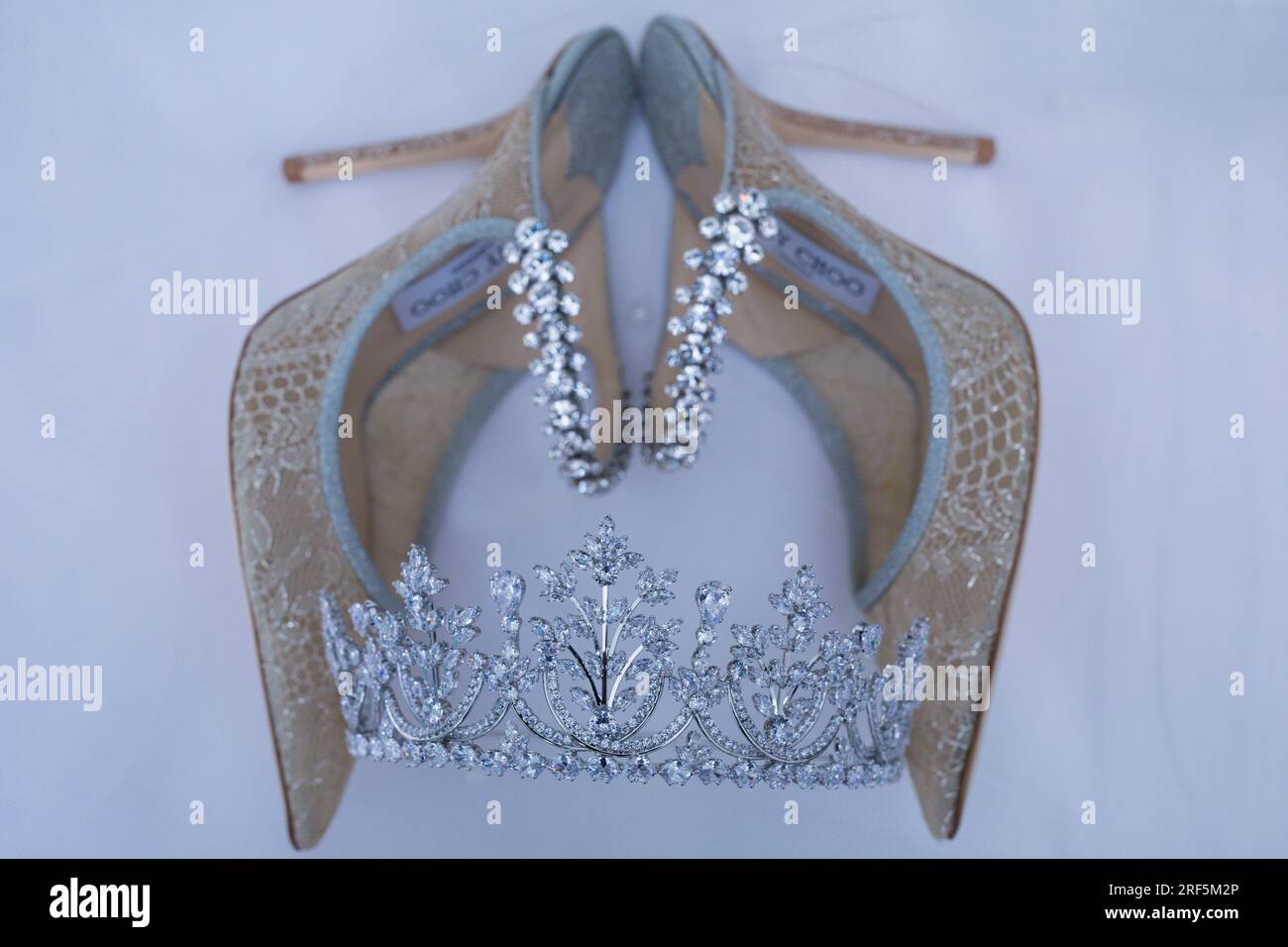 Hochzeit Braut Schuhe Details Textur schöne bunte modische kenianische Braut Accessoires in Nairobi City County Kenia Ostafrika Hochzeiten C Stockfoto