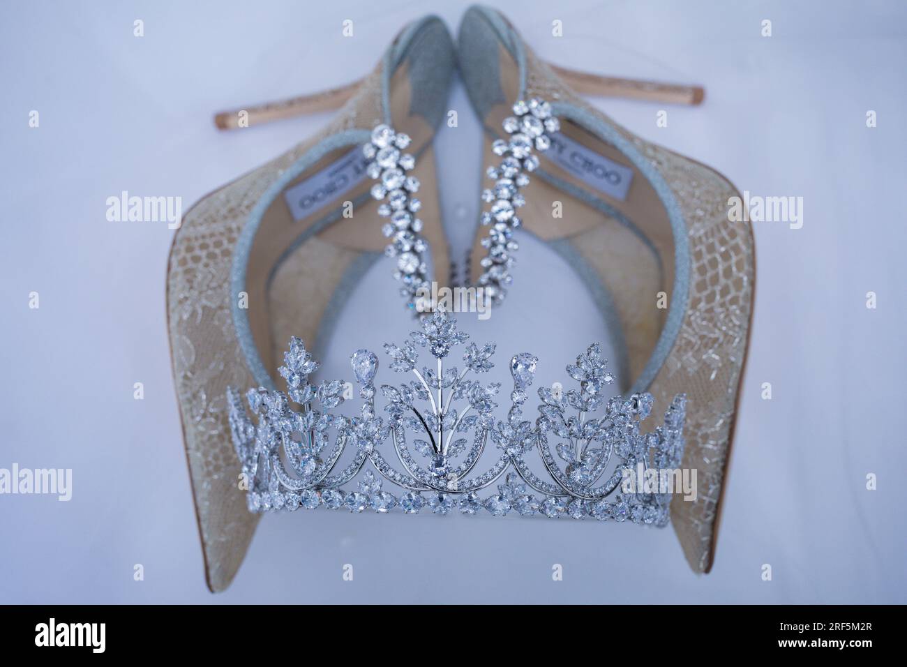 Hochzeit Braut Schuhe Details Textur schöne bunte modische kenianische Braut Accessoires in Nairobi City County Kenia Ostafrika Hochzeiten C Stockfoto