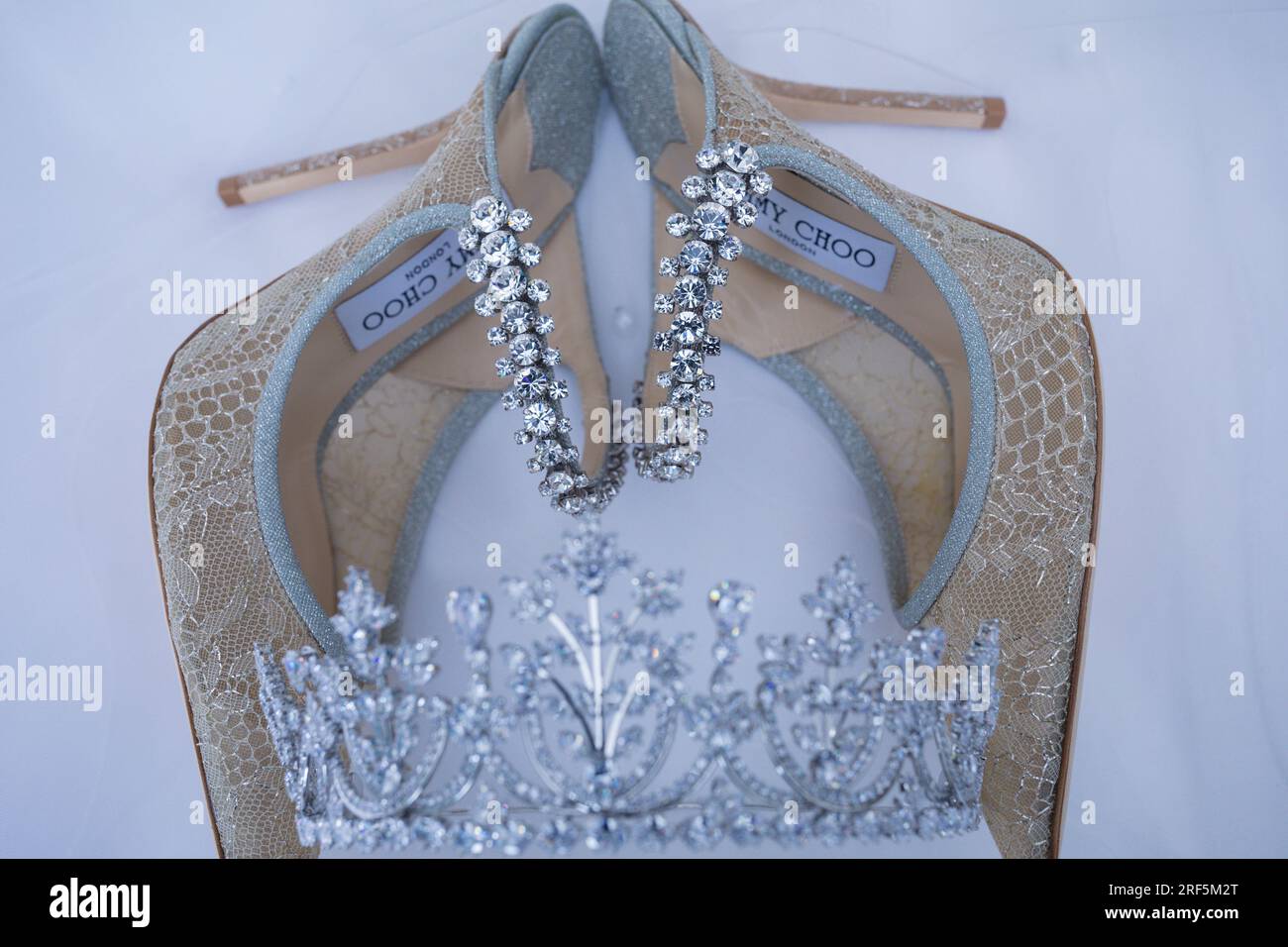 Hochzeit Braut Schuhe Details Textur schöne bunte modische kenianische Braut Accessoires in Nairobi City County Kenia Ostafrika Hochzeiten C Stockfoto