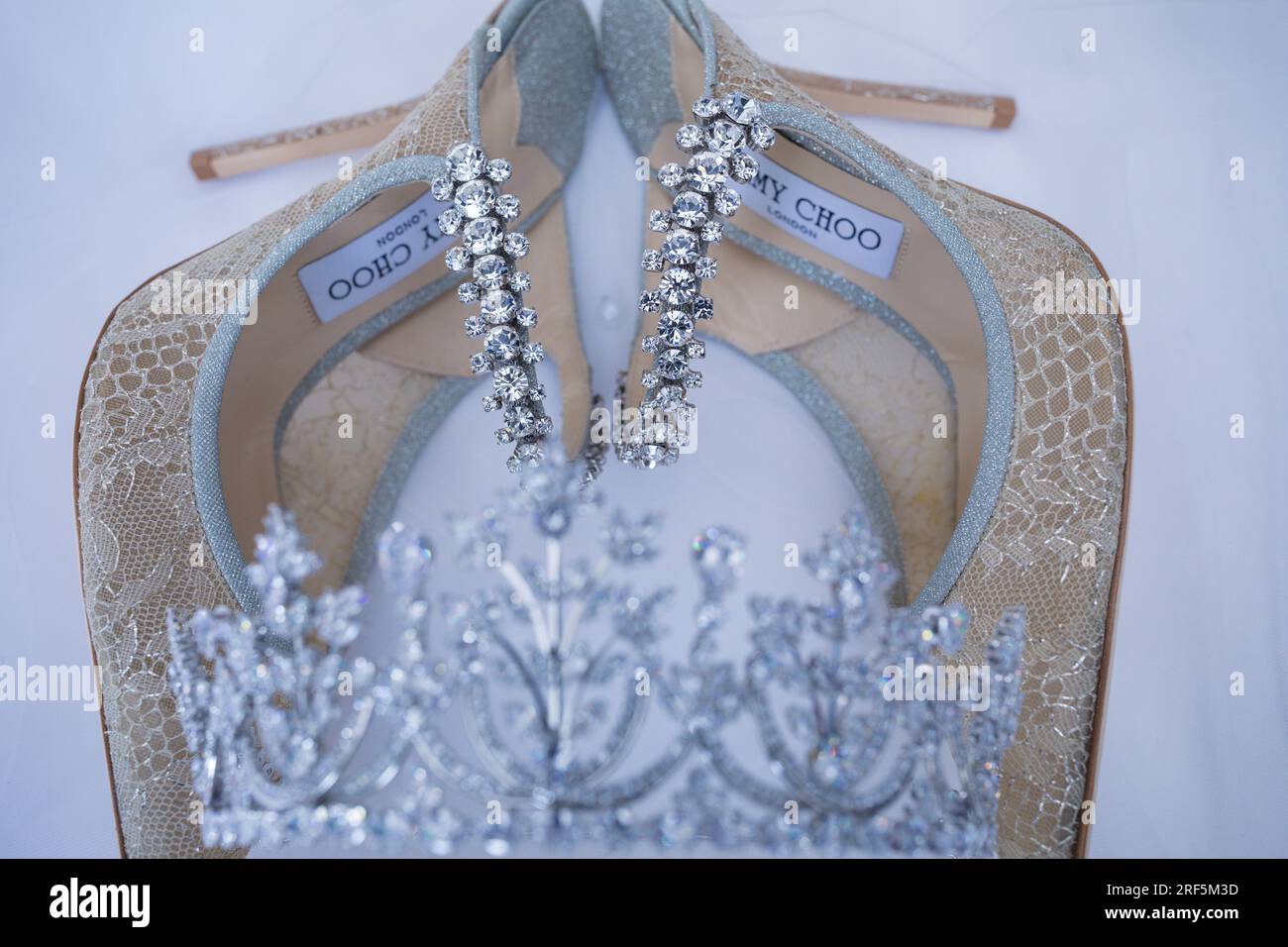 Hochzeit Braut Schuhe Details Textur schöne bunte modische kenianische Braut Accessoires in Nairobi City County Kenia Ostafrika Hochzeiten C Stockfoto