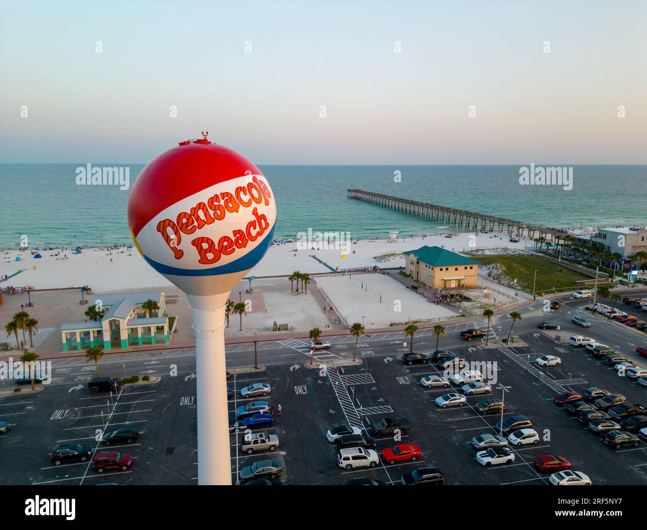 Pensacola Beach Florida USA Wasserturm Stockfoto
