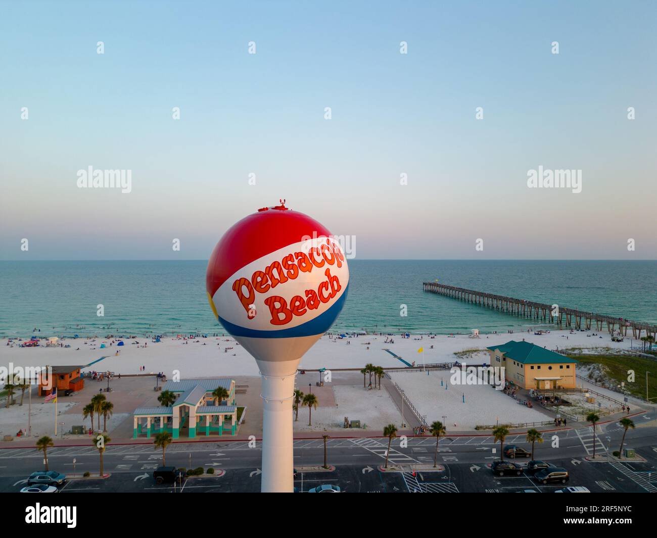 Pensacola Beach Florida USA Wasserturm Stockfoto