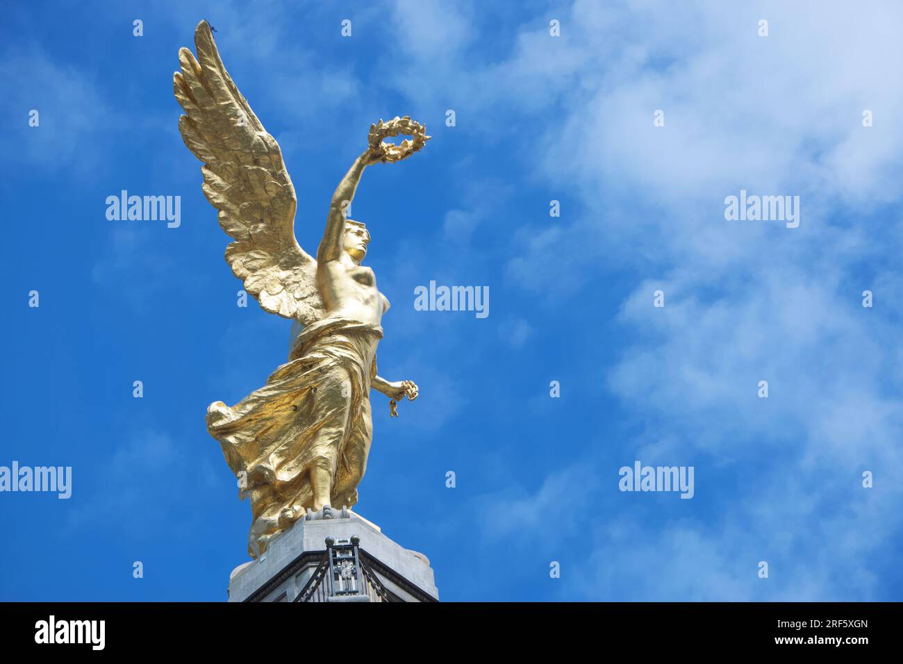 Das Unabhängigkeitsdenkmal, auch bekannt als El Ángel de la Independencia, in Mexiko-Stadt Stockfoto