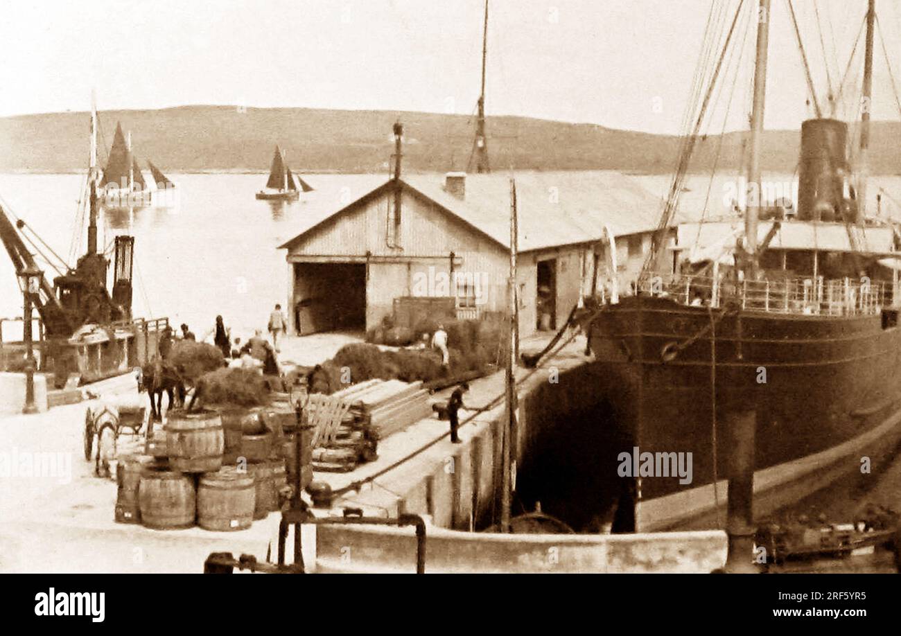 The Pier, Lerwick, Shetland, Schottland, viktorianische Zeit Stockfoto