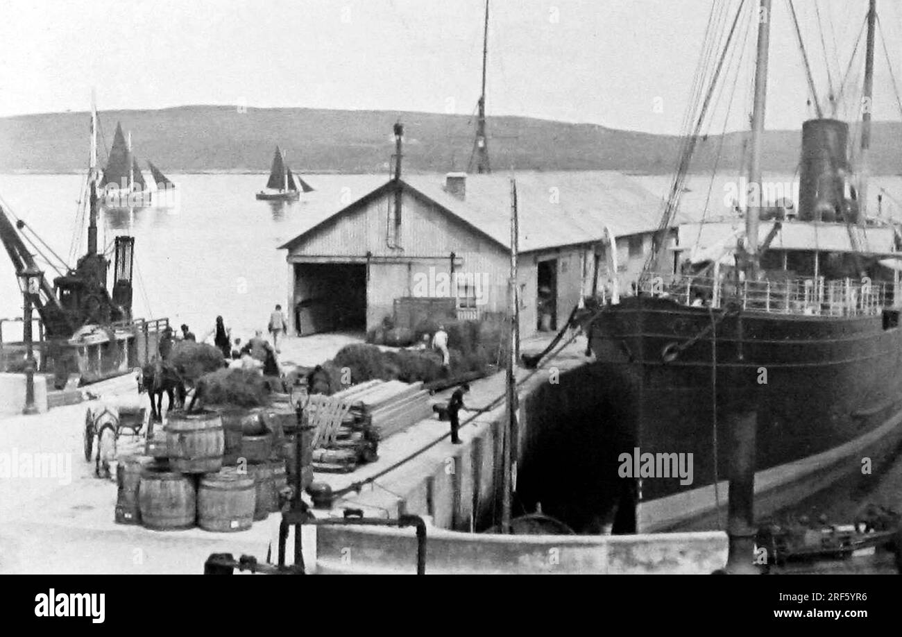 The Pier, Lerwick, Shetland, Schottland, viktorianische Zeit Stockfoto