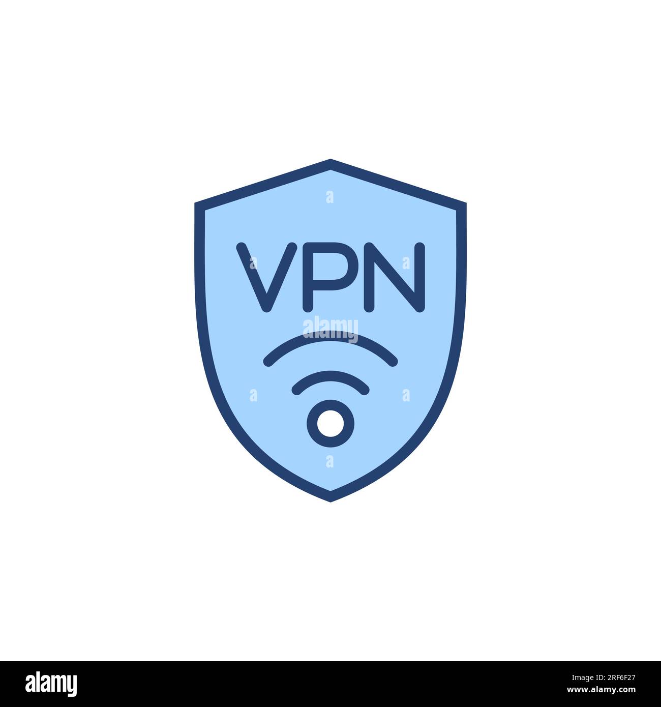 Vektor des VPN-Symbols. Privates Netzwerkzeichen und -Symbol. Symbol für virtuelles privates Netzwerk. Stock Vektor