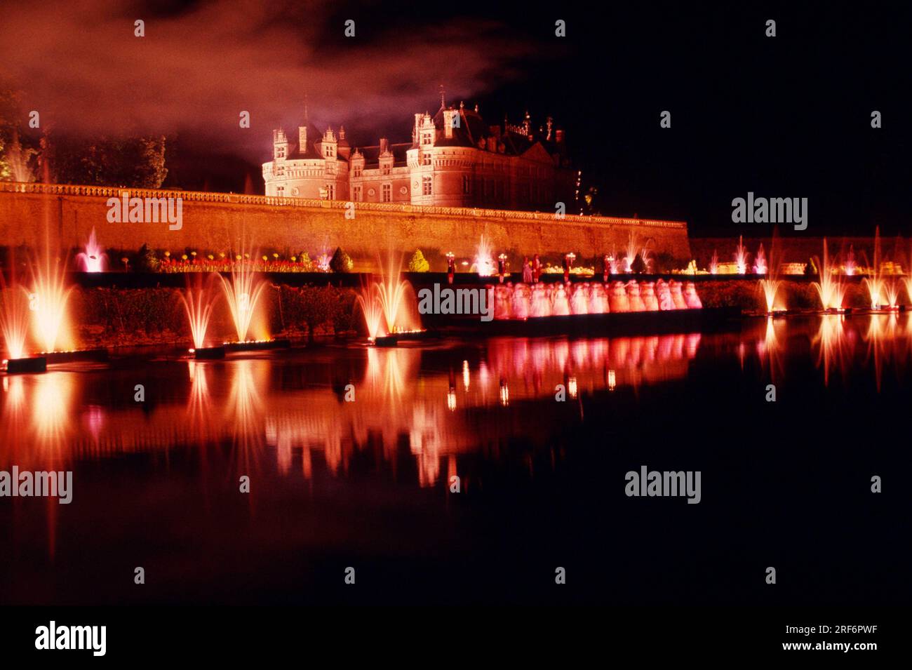 Schloss Le Lude, Le Lude, Sarthe, Frankreich, Loiretal Stockfoto