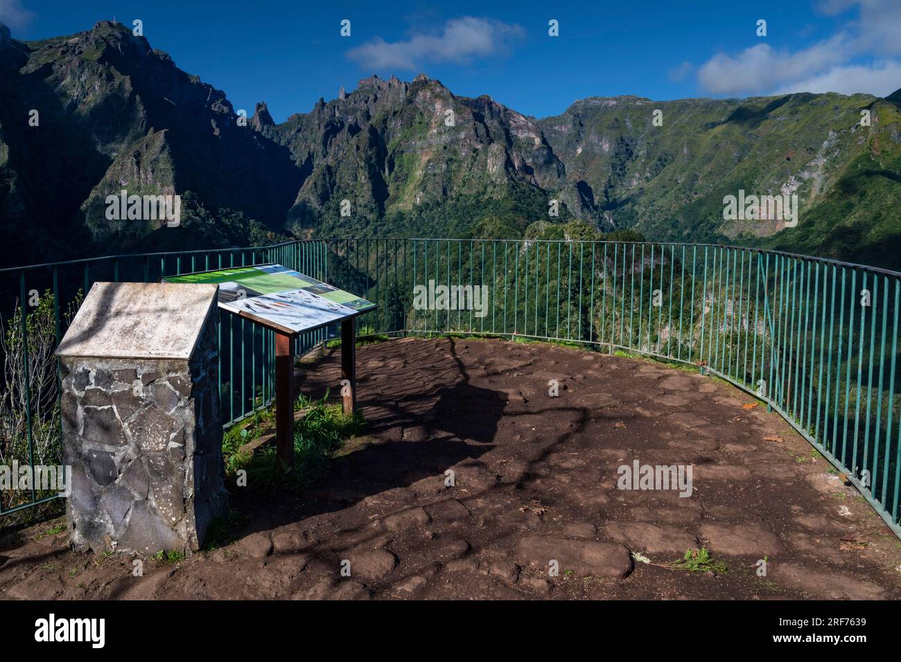 Aussichtspunkt, Ribeiro Frio, Insel Madeira, Portugal Stockfoto