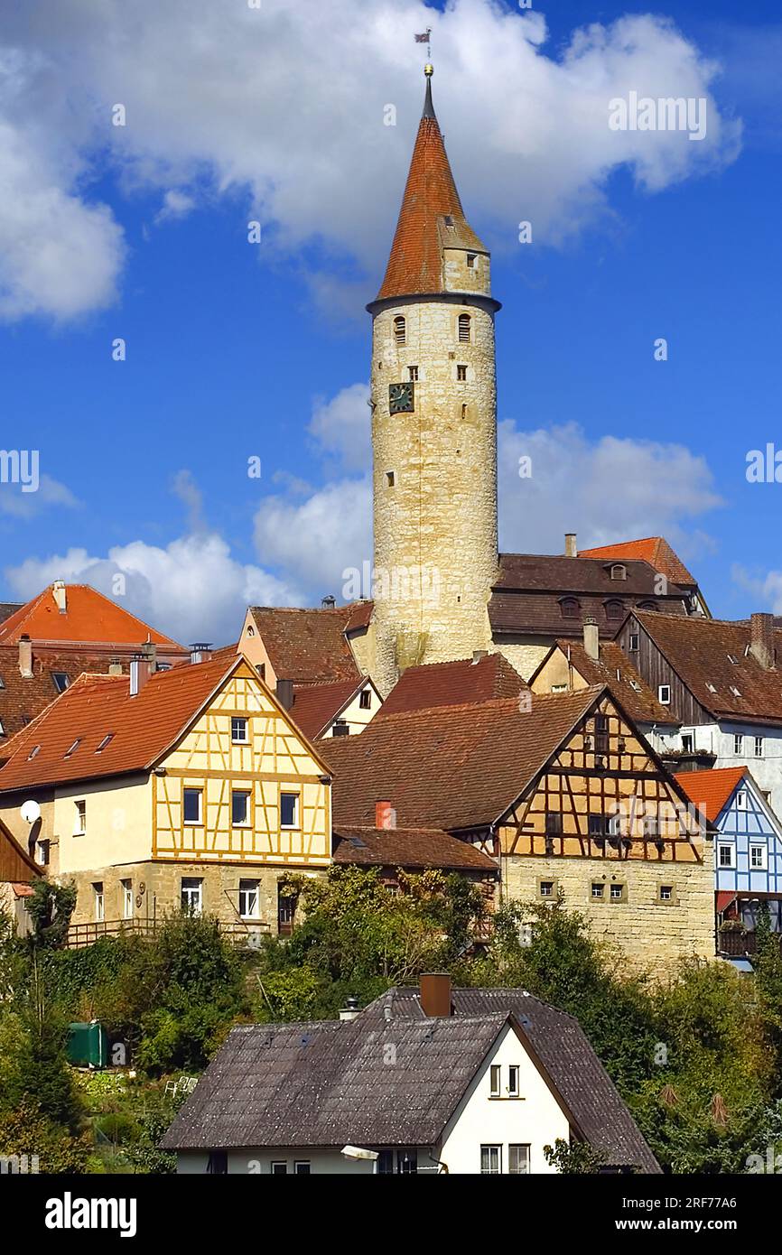 Kirchberg an der Jagst, Baden-Württemberg, Stockfoto