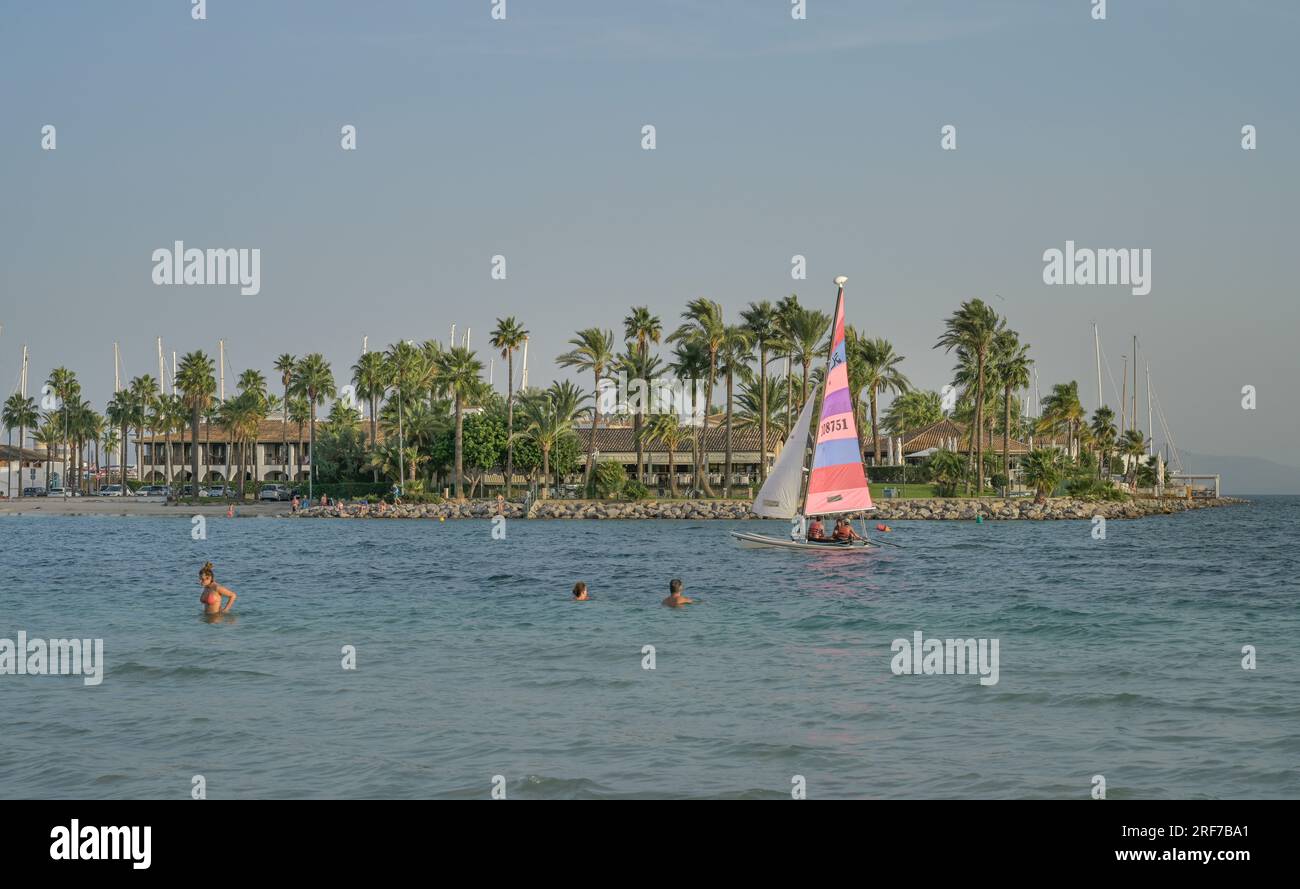 Botel Alcudiamar Club, Puerto de Alcudia, Mallorca, Spanien Stockfoto