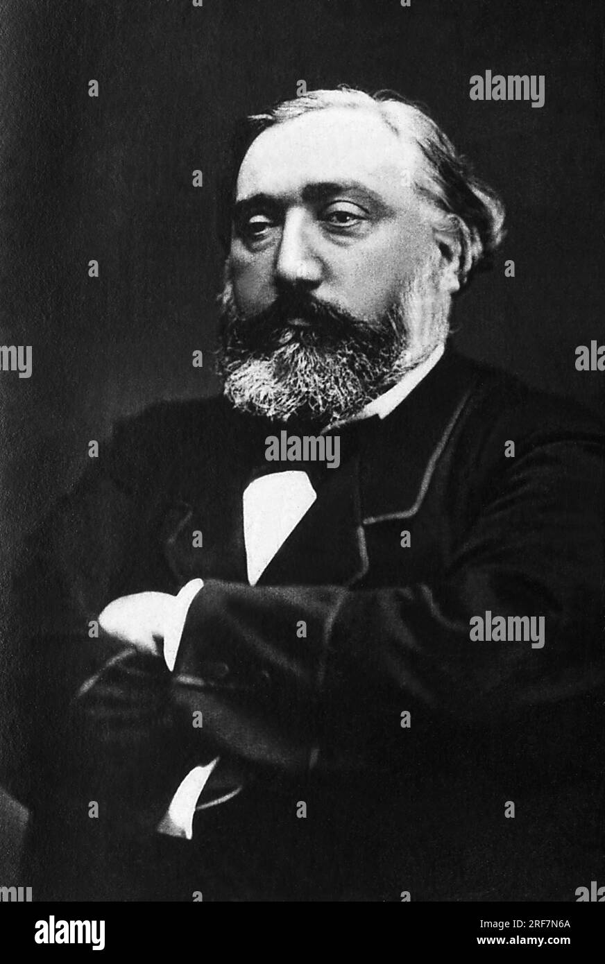 Portrait de Leon Gambetta (1838-1882), avocat et homme politique francais. Stockfoto
