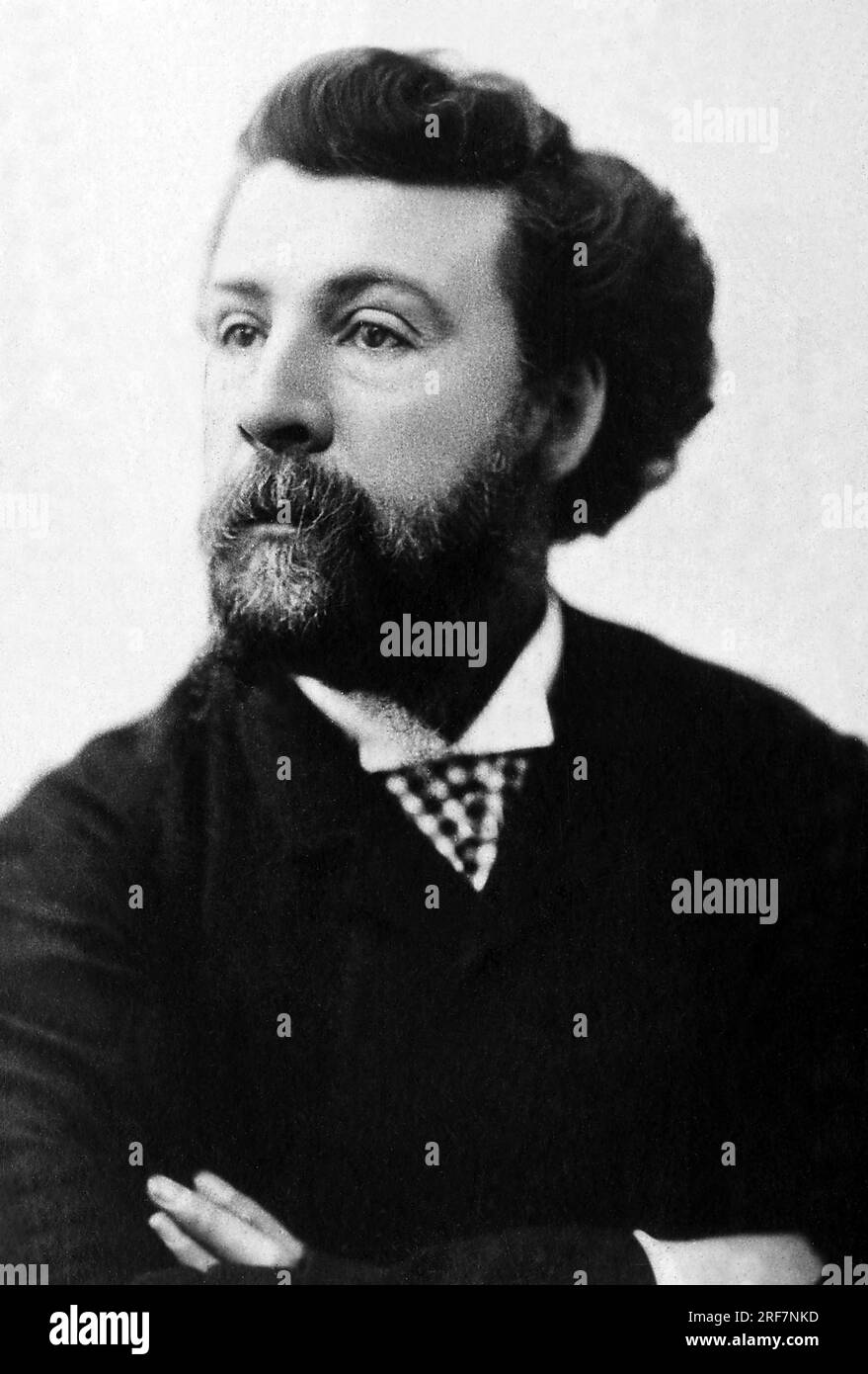 Portrait de Edouard Pailleron (1834-1899), Poete et auteur Dramatique francais. Stockfoto