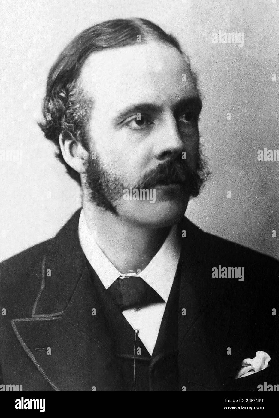 Portrait de Lord Arthur James Balfour (1848-1930), homme politique britannique. Stockfoto