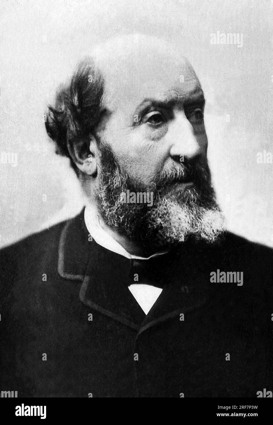 Portrait de Guillaume Victor Emile Augier (1820-1889), Poete et Dramaturge. Stockfoto