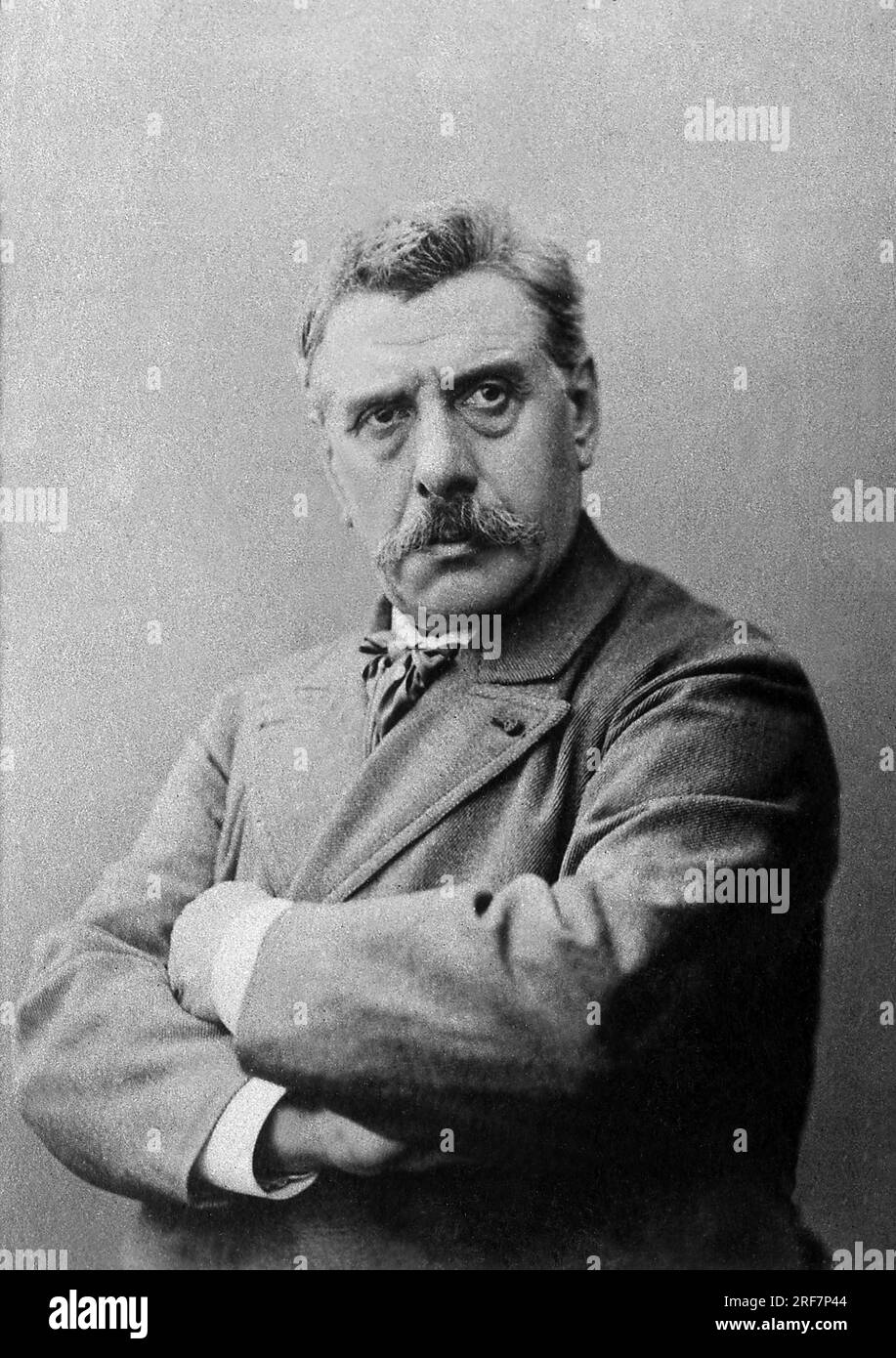 Portrait de Jean Joseph Alexandre Falguiere (1831-1900), professeur de sculpture a l'Ecole des Beaux-Arts de Paris. Stockfoto