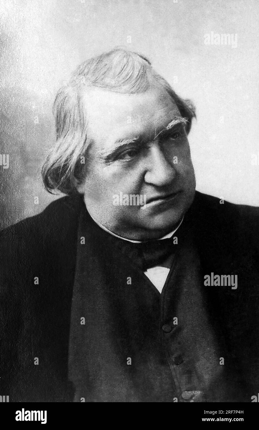 Portrait de Ernest Renan (1823-1892), Philologue et ecrivain francais. Stockfoto