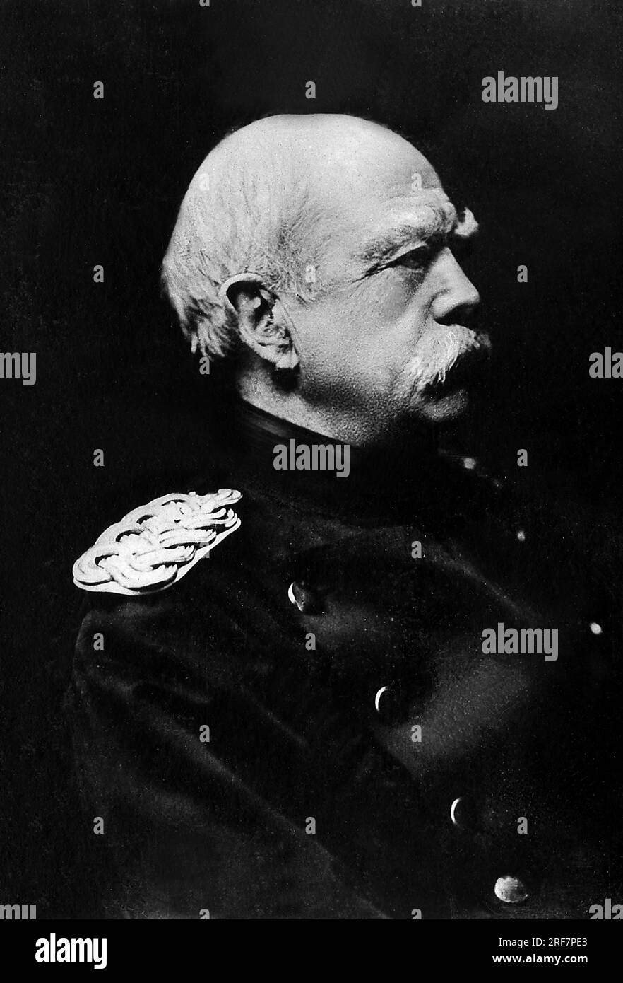 Portrait de Otto Eduard Leopold von Bismarck (1815-1890), Chancelier de Prusse et de l'Empire Allemand. Stockfoto