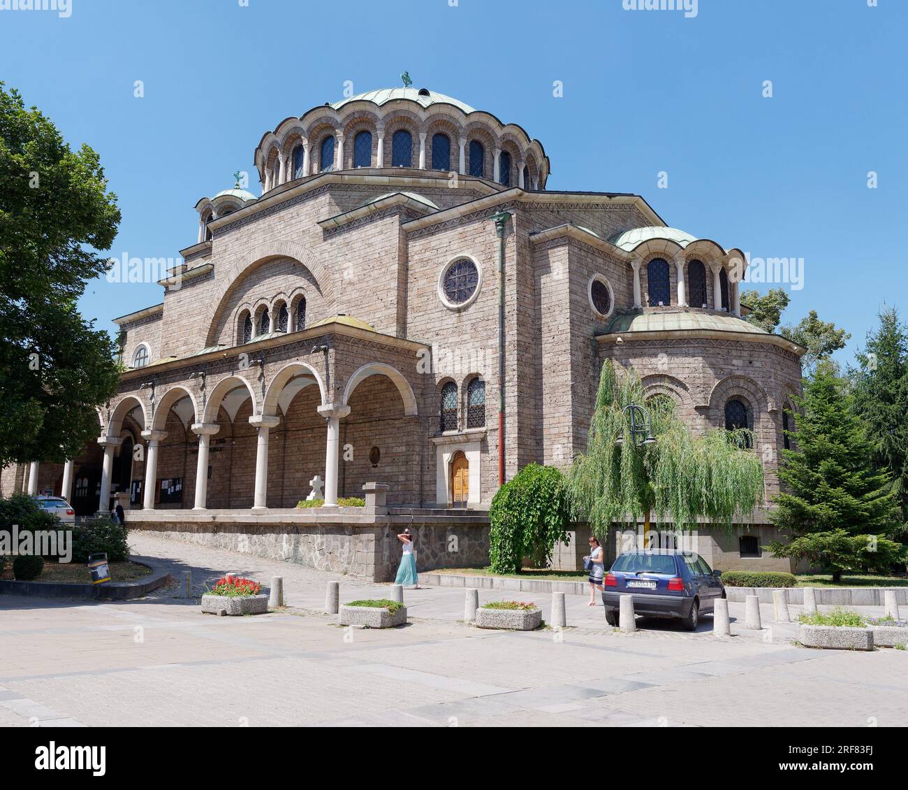 Sveta Nedelya Kathedrale Kirche (Ostorthodoxe) in Sofia, Bulgarien. August 2023. Stockfoto